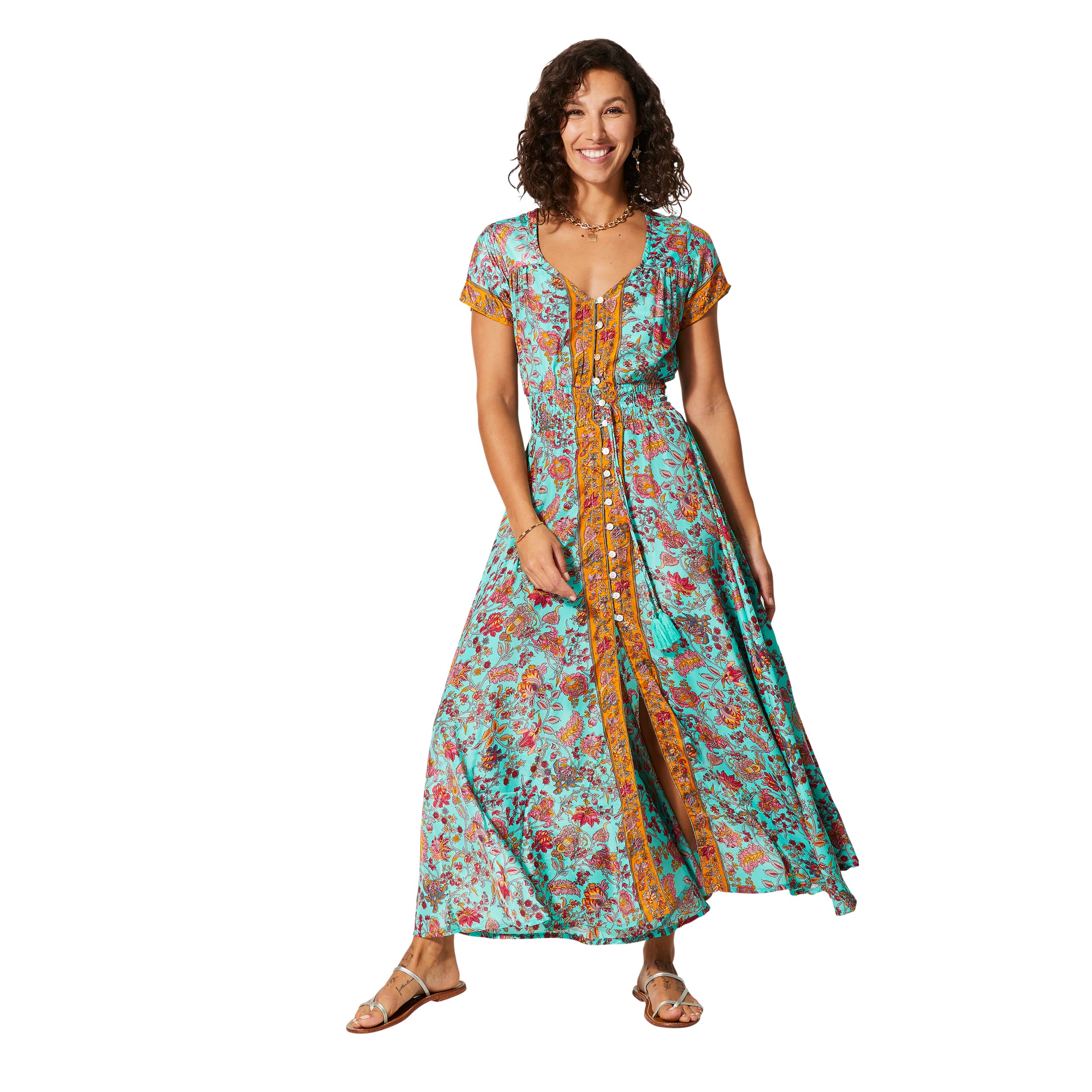 Robe été longue manches courtes Catrin - Akoustik Online