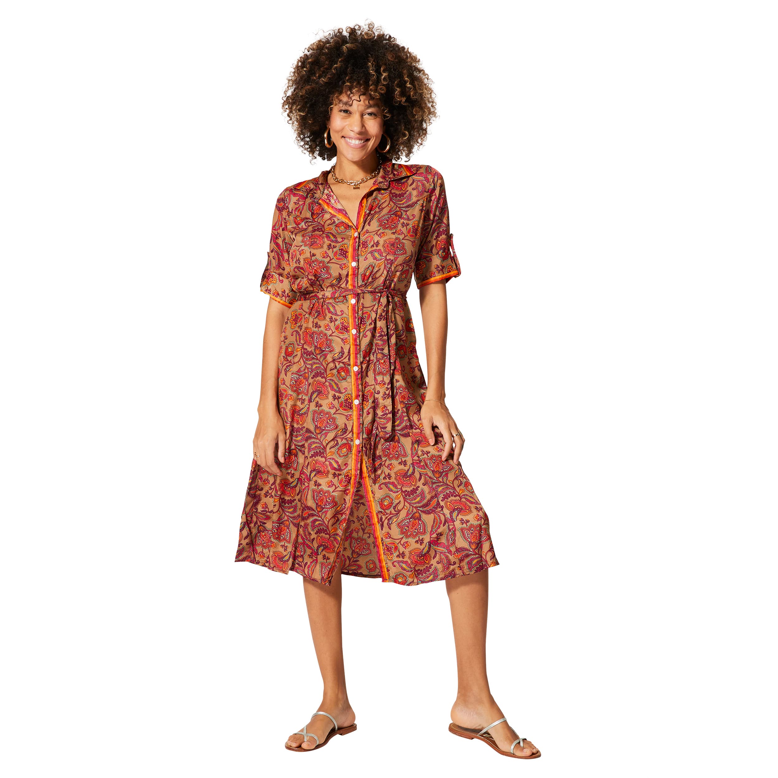 Robe été mi-longue manches courtes Nikola - Akoustik Online