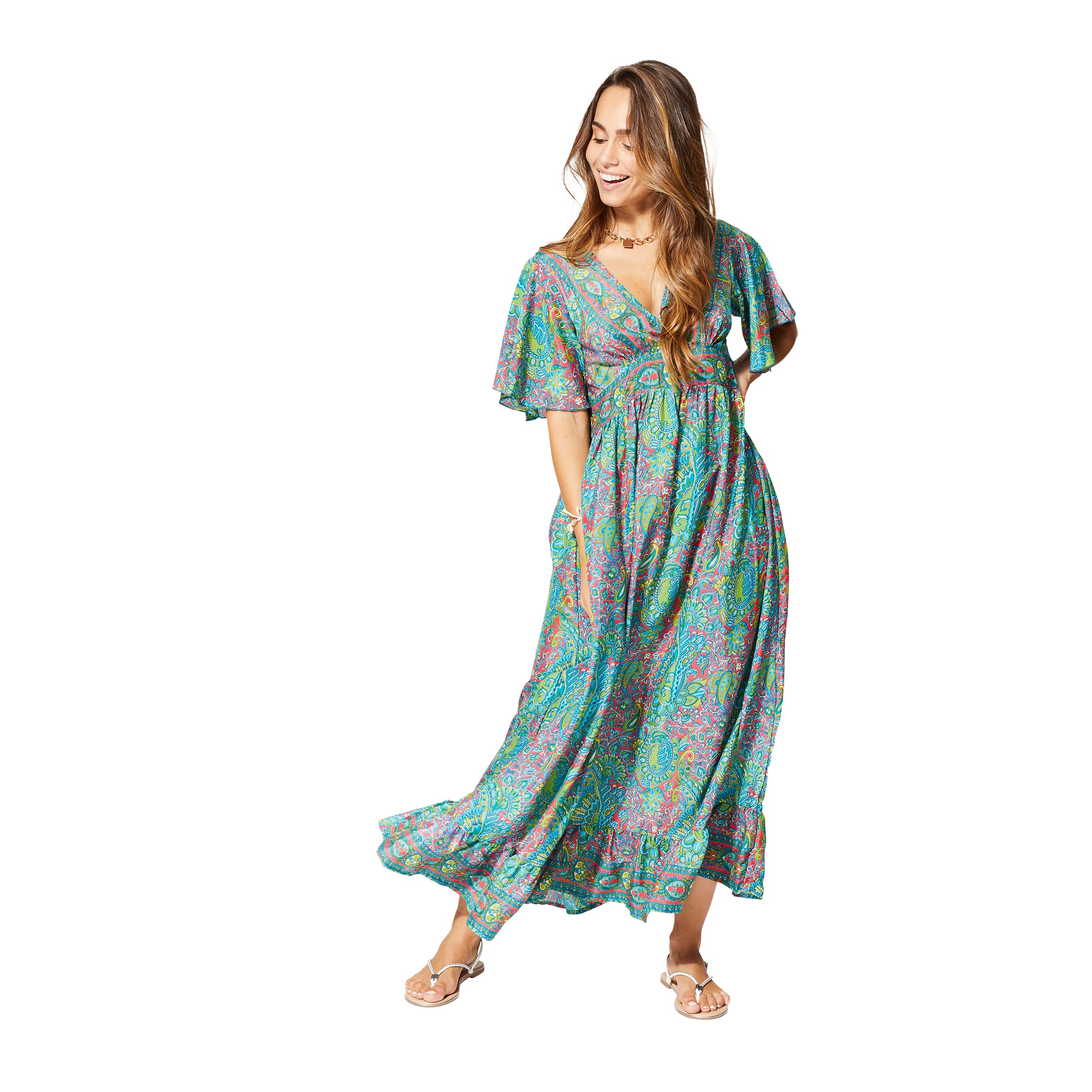 Robe été longue manches courtes Sarai - Akoustik Online