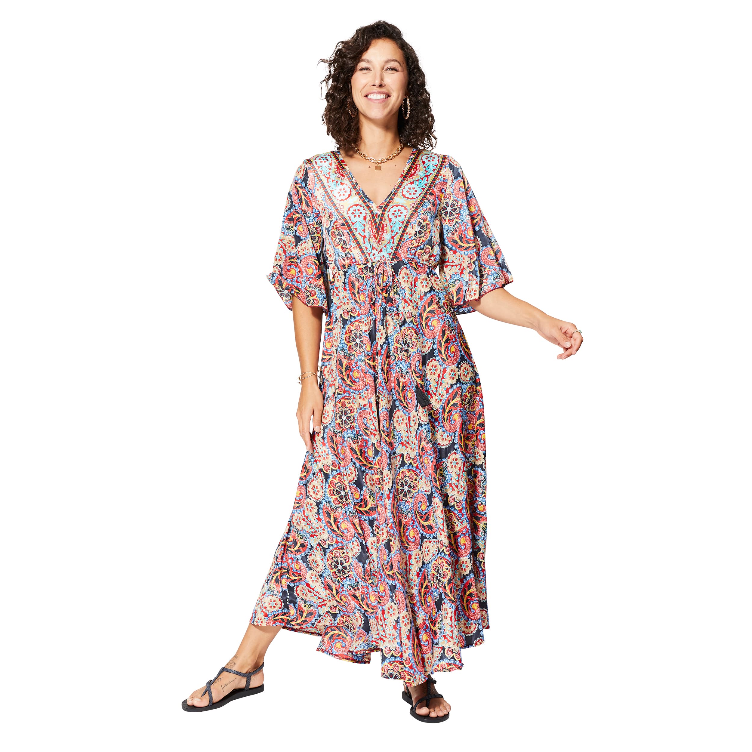 Robe été longue manches 3/4 Cayetano - Akoustik Online