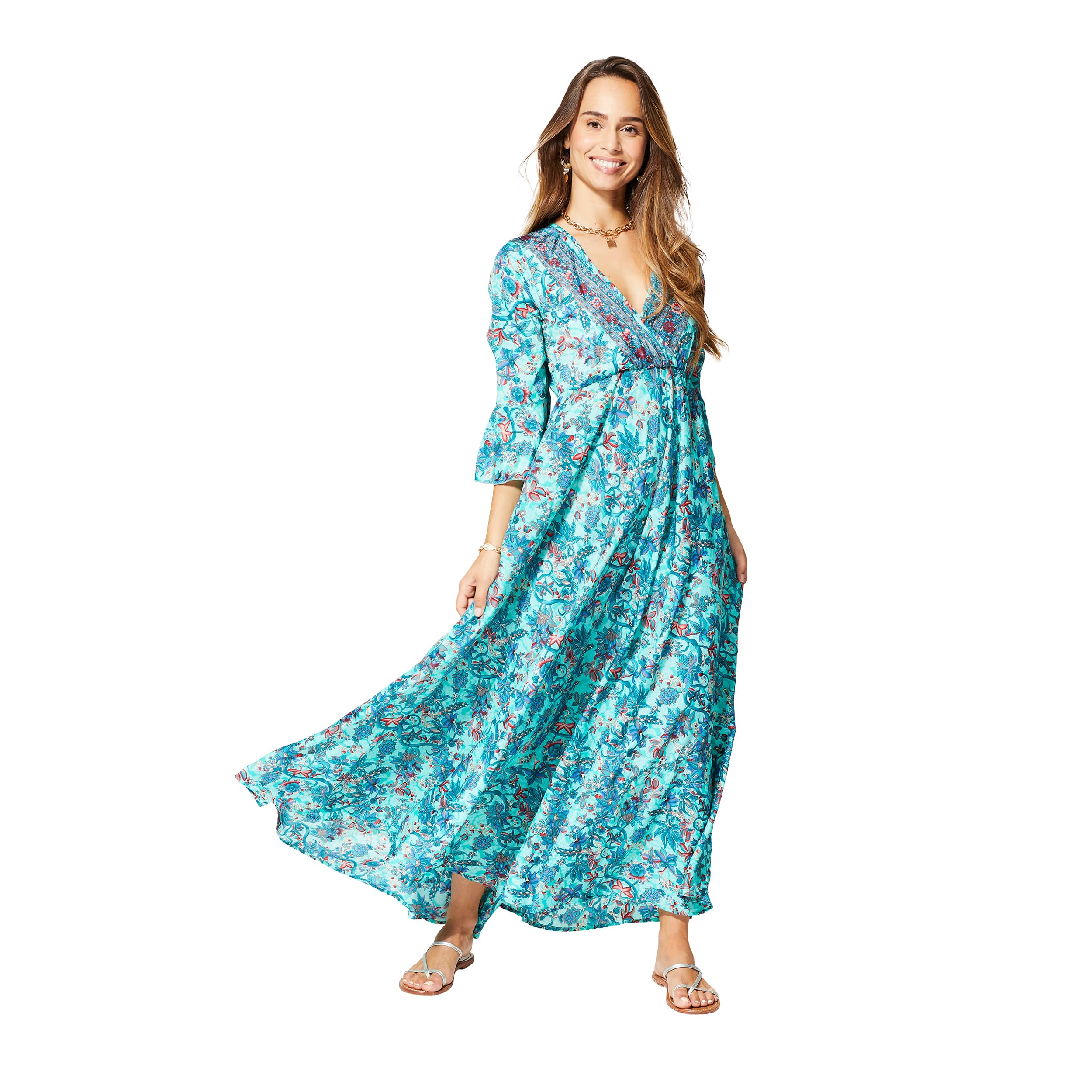 Robe été longue manches 3/4 Halldóra - Akoustik Online