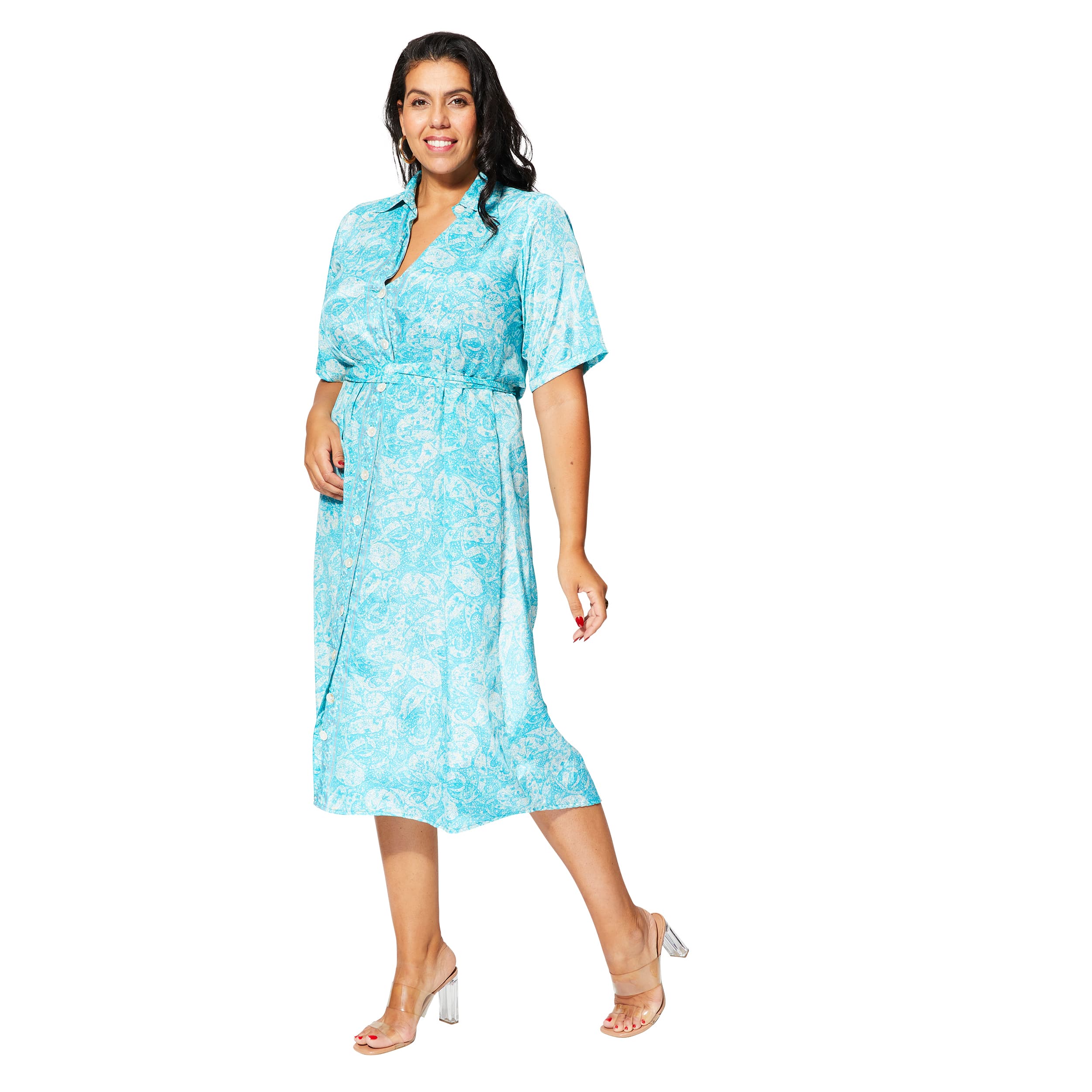 Robe été mi-longue manches courtes Raschelle - Akoustik Online