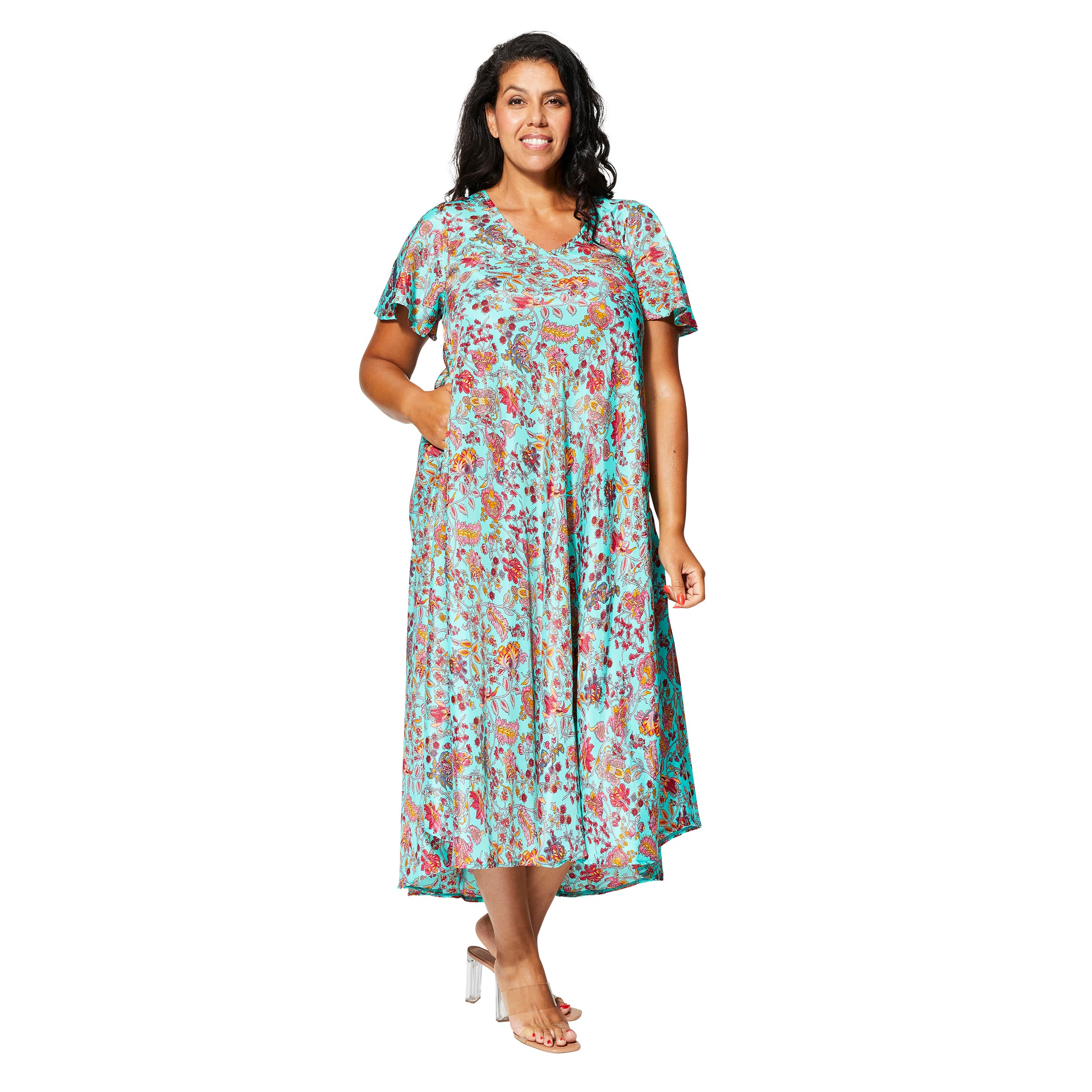Robe été longue manches courtes Kailey - Akoustik Online