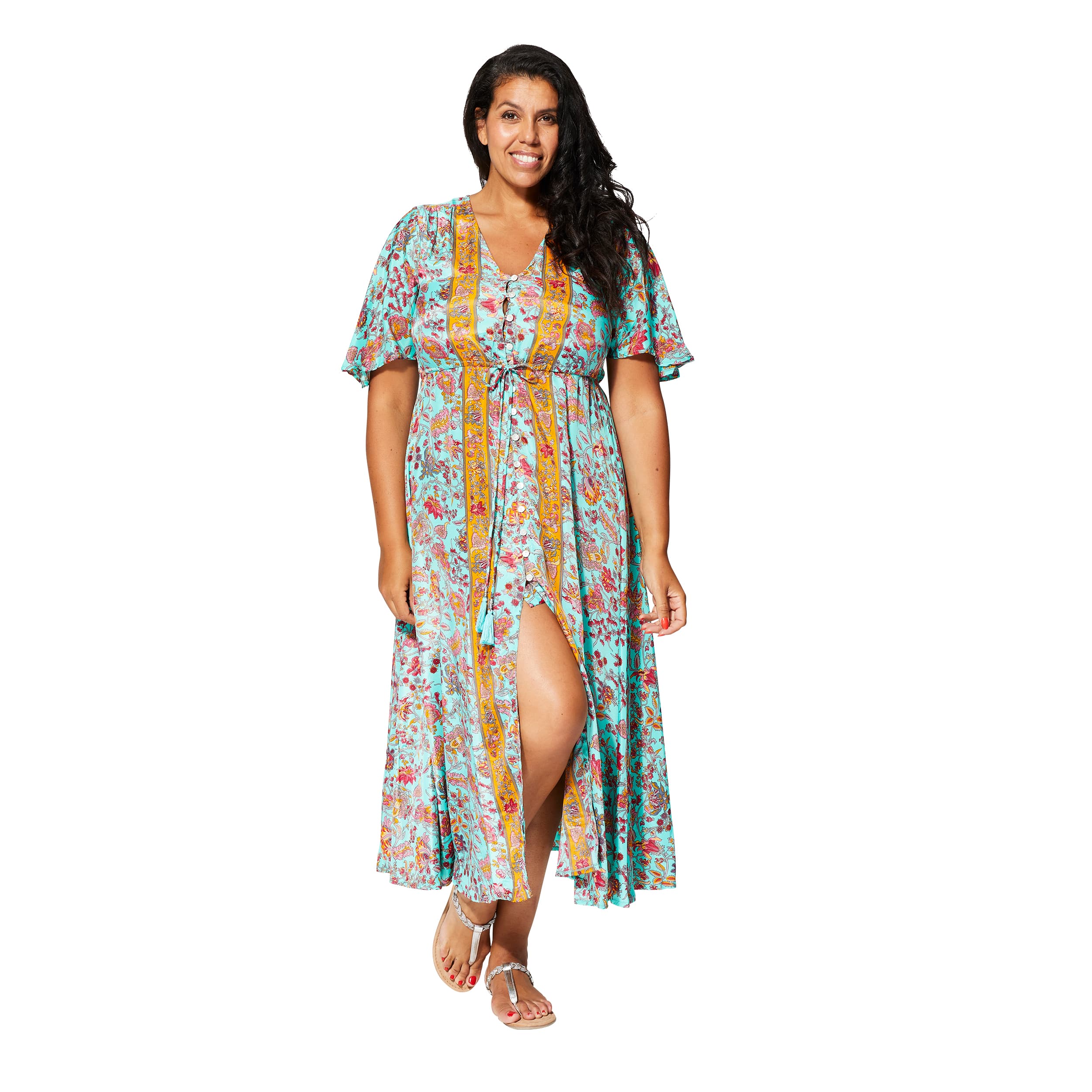 Robe été longue manches courtes Daniela - Akoustik Online