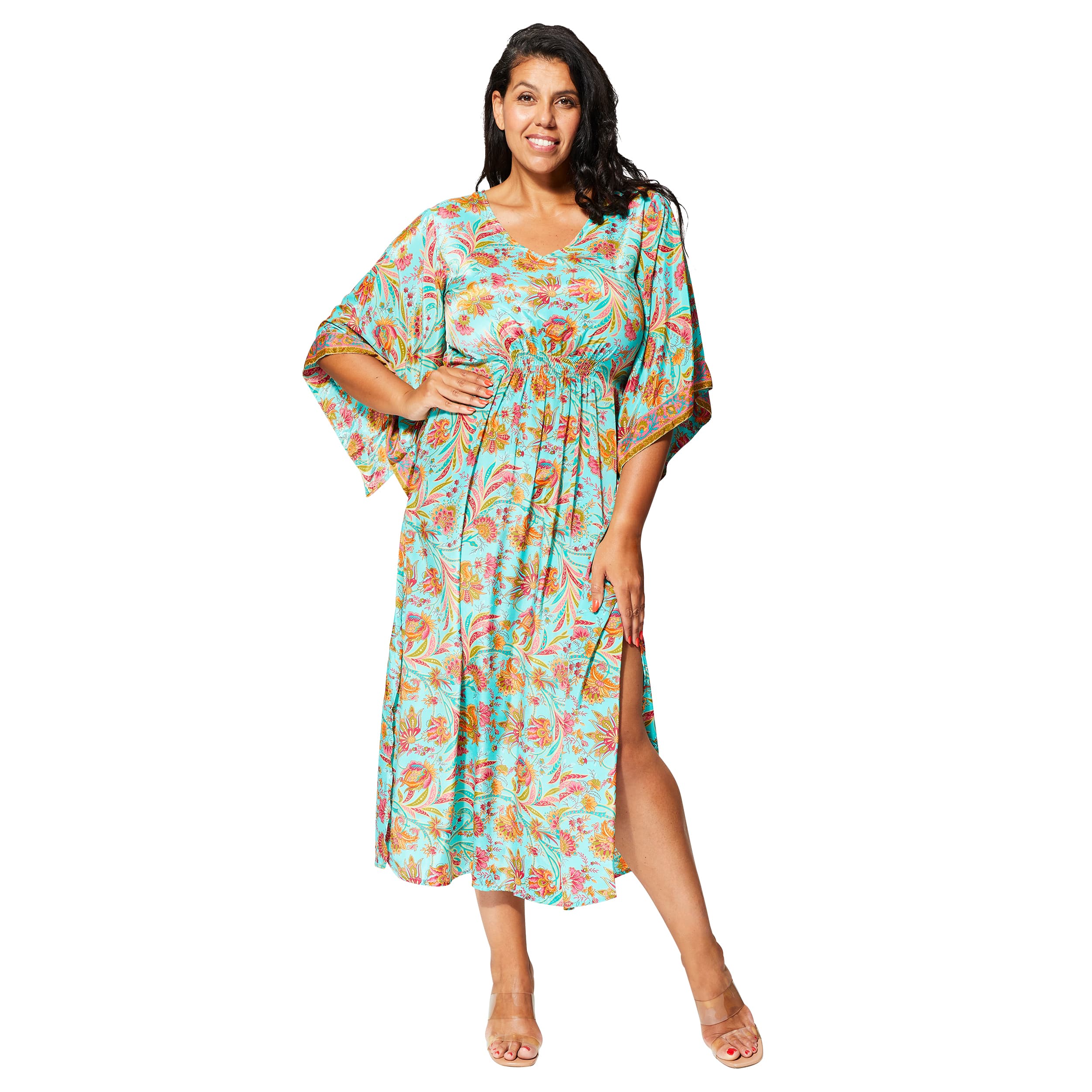 Robe été longue manches 3/4 Zlota - 100% polyester - Akoustik Online