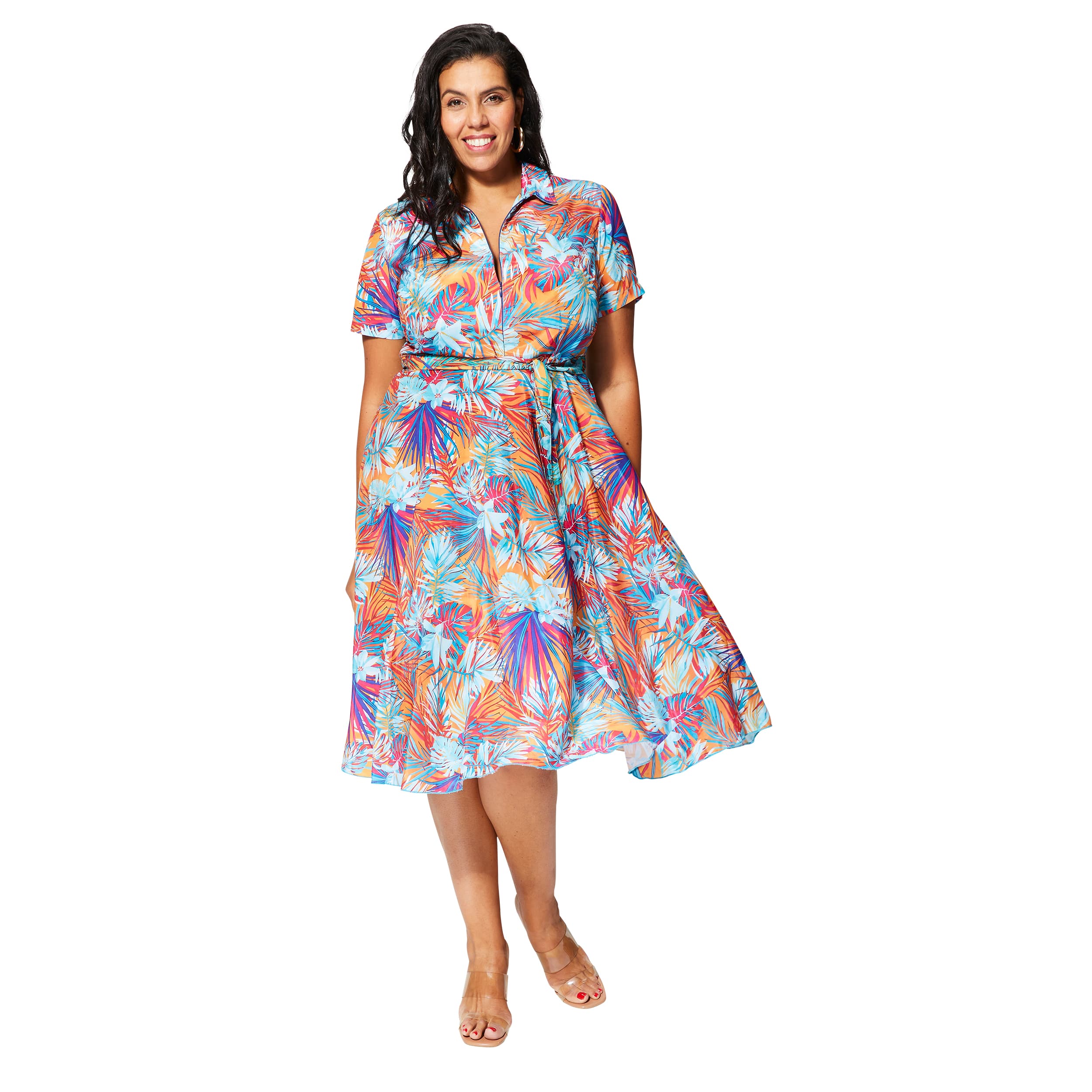 Robe été mi-longue manches courtes Katarzyna - Akoustik Online
