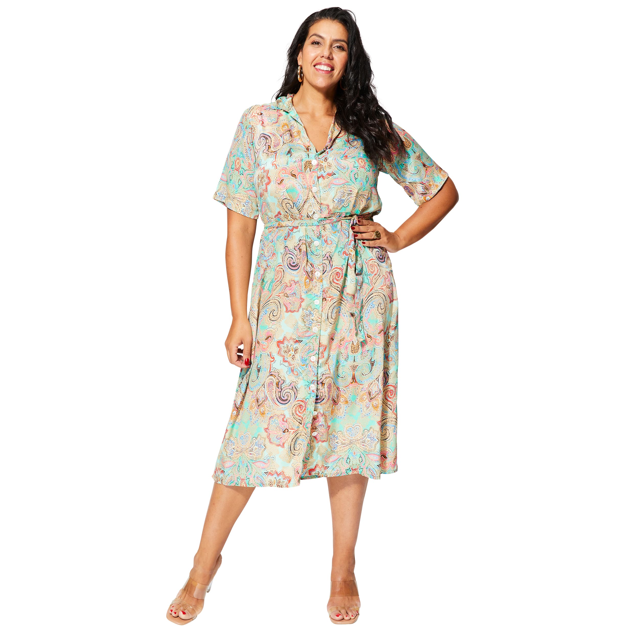 Robe été mi-longue manches courtes Kaj - Akoustik Online