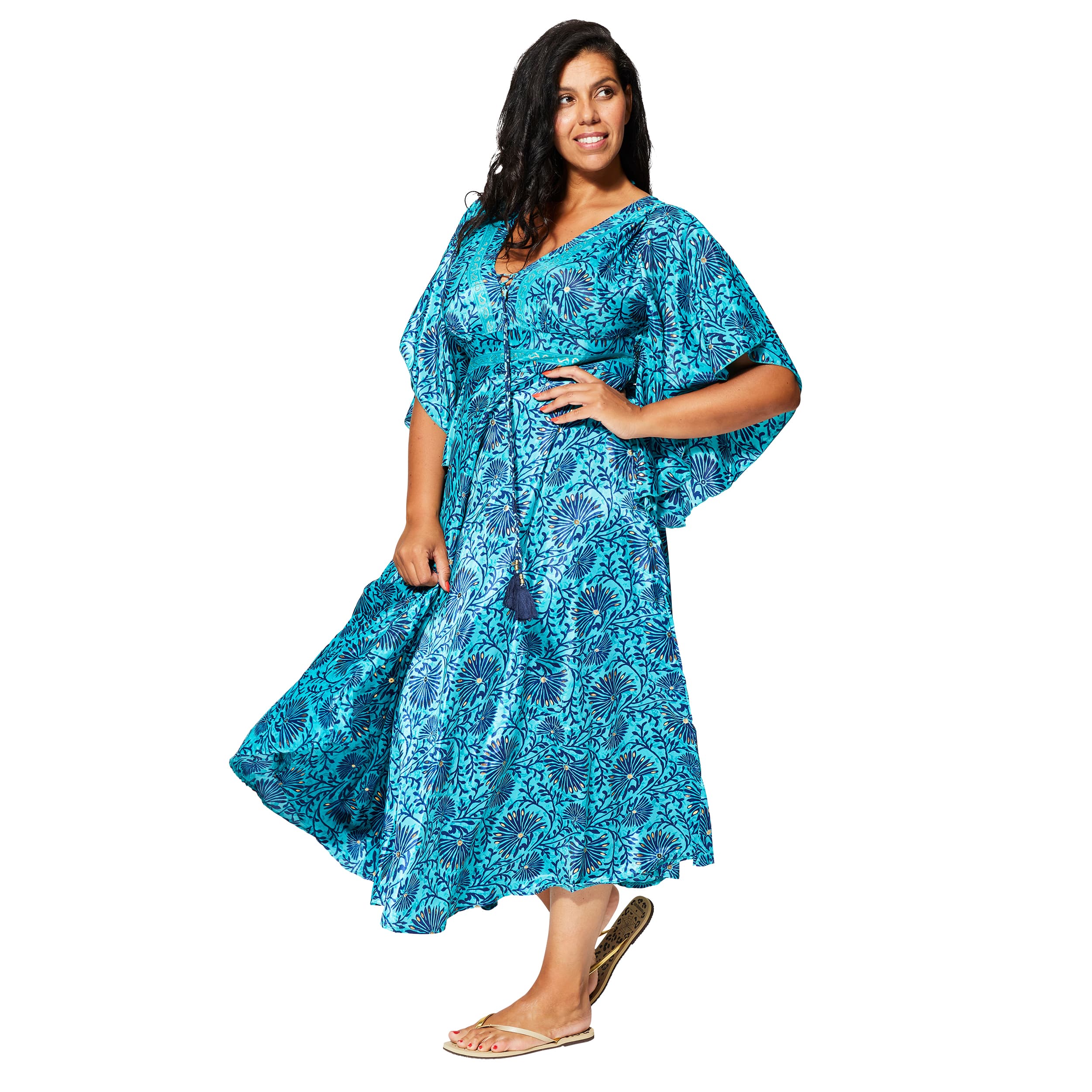 Robe été longue manches courtes Viveka - Akoustik Online