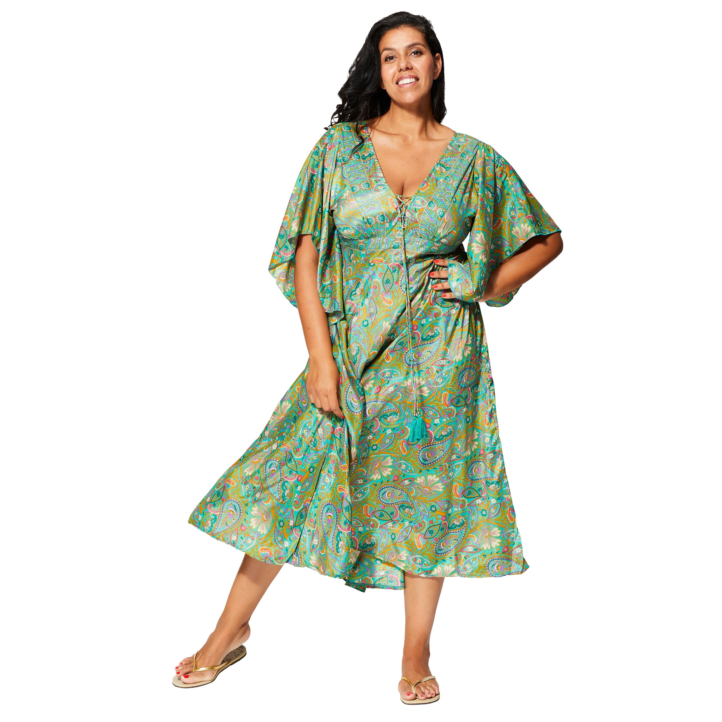 Robe été longue manches courtes Mariel - Akoustik Online