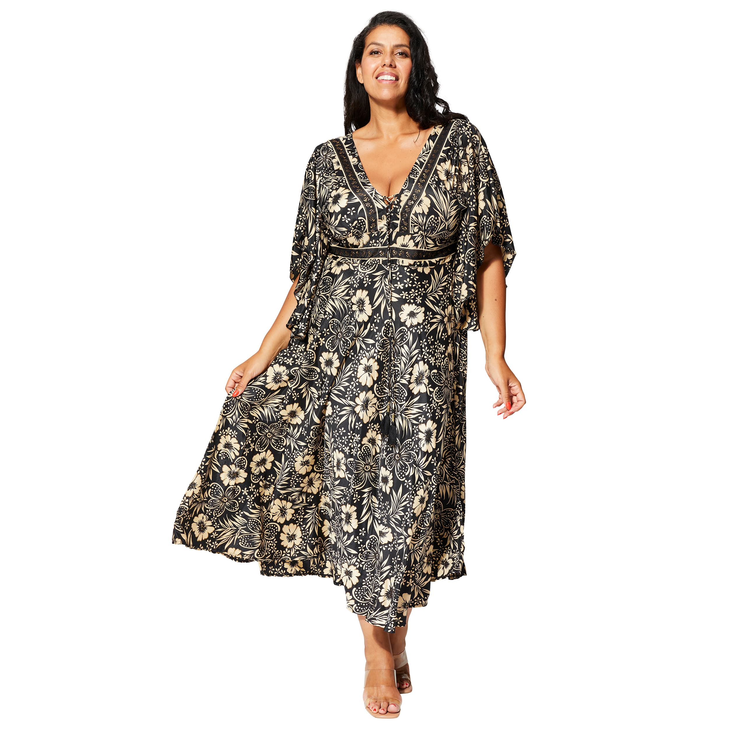 Robe été longue manches courtes Hyledd - Akoustik Online