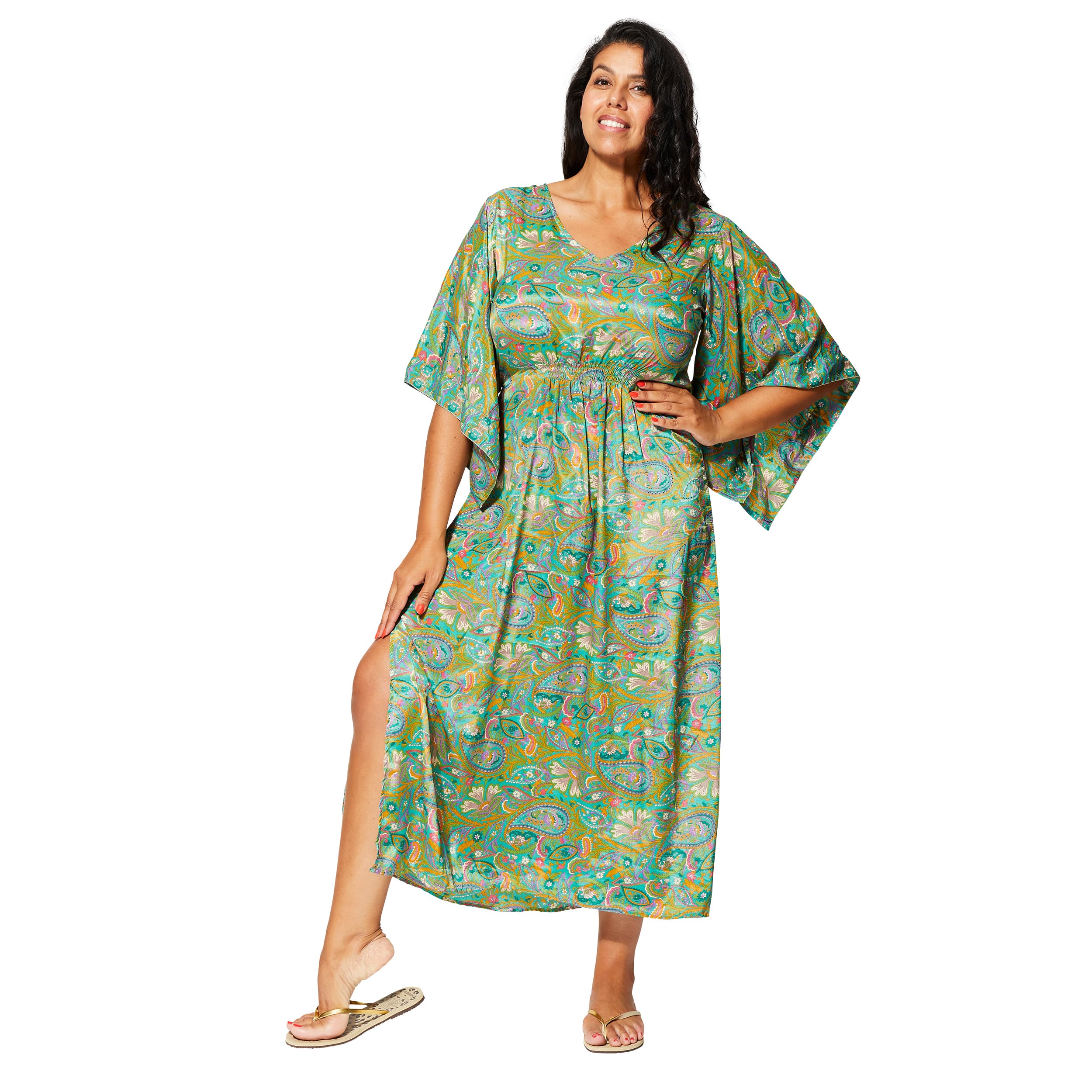 Robe été longue manches 3/4 Maja - 100% polyester - Akoustik Online