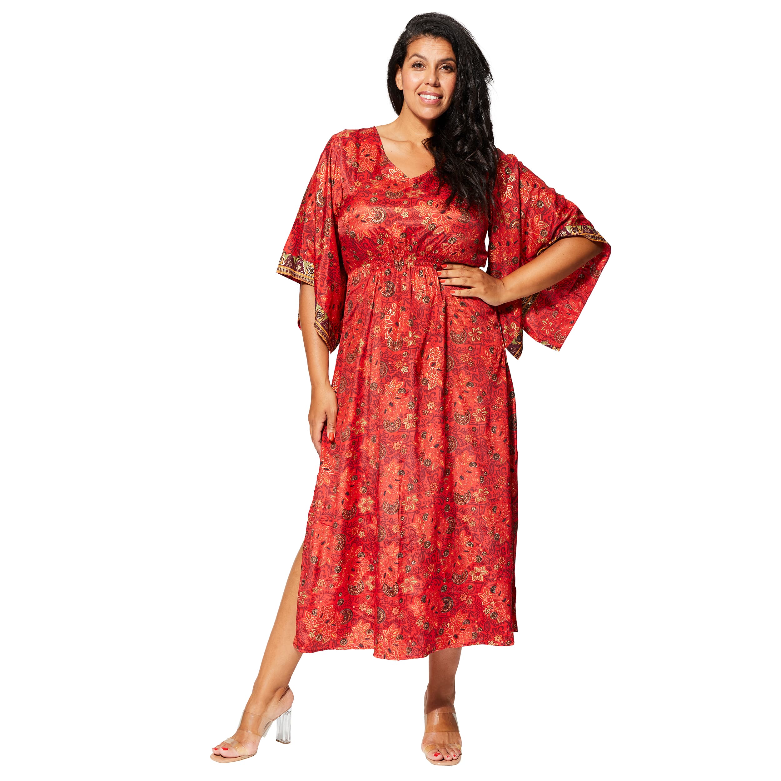 Robe été longue manches 3/4 Gro - 100% polyester - Akoustik Online