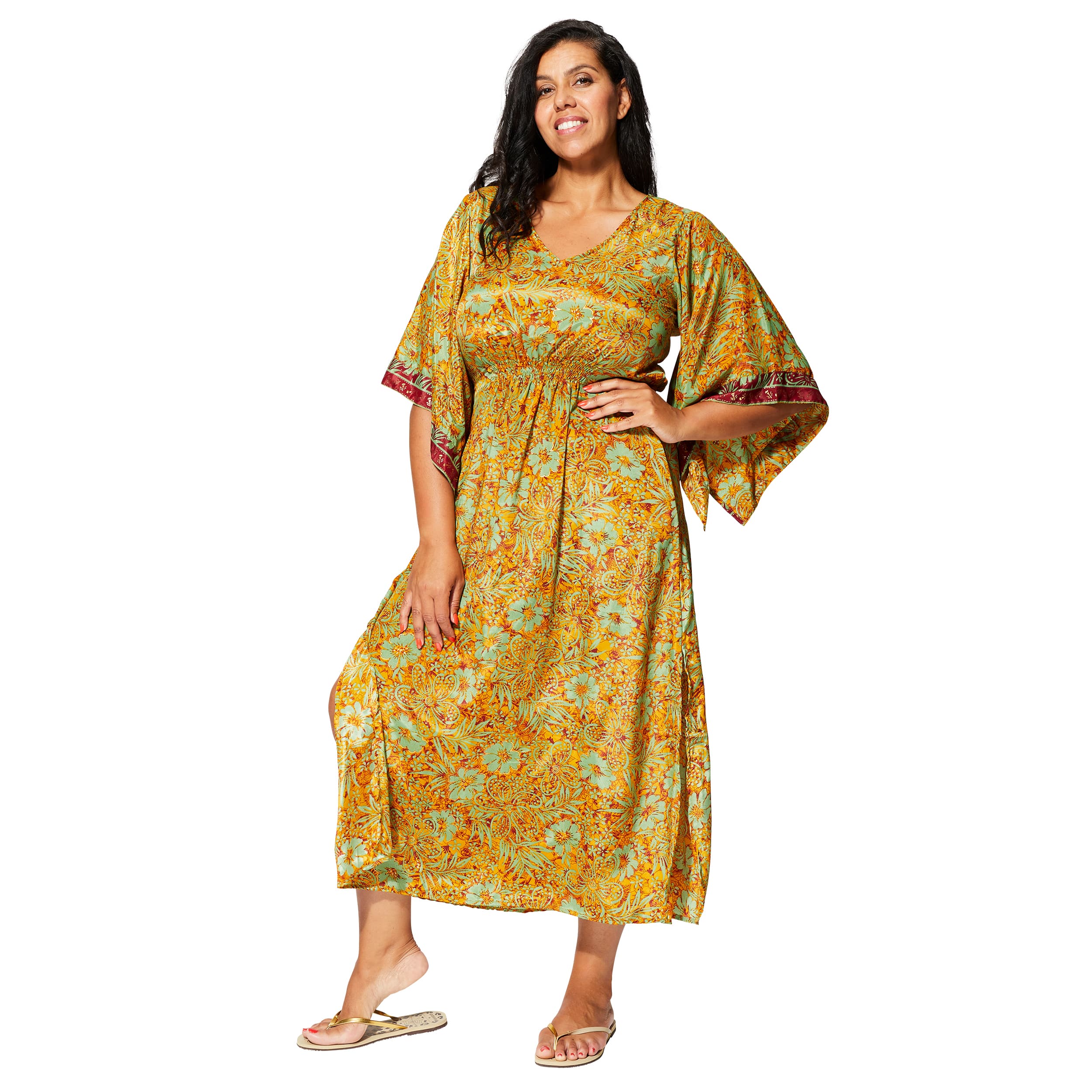 Robe été longue manches 3/4 Jérôme - 100% polyester - Akoustik Online