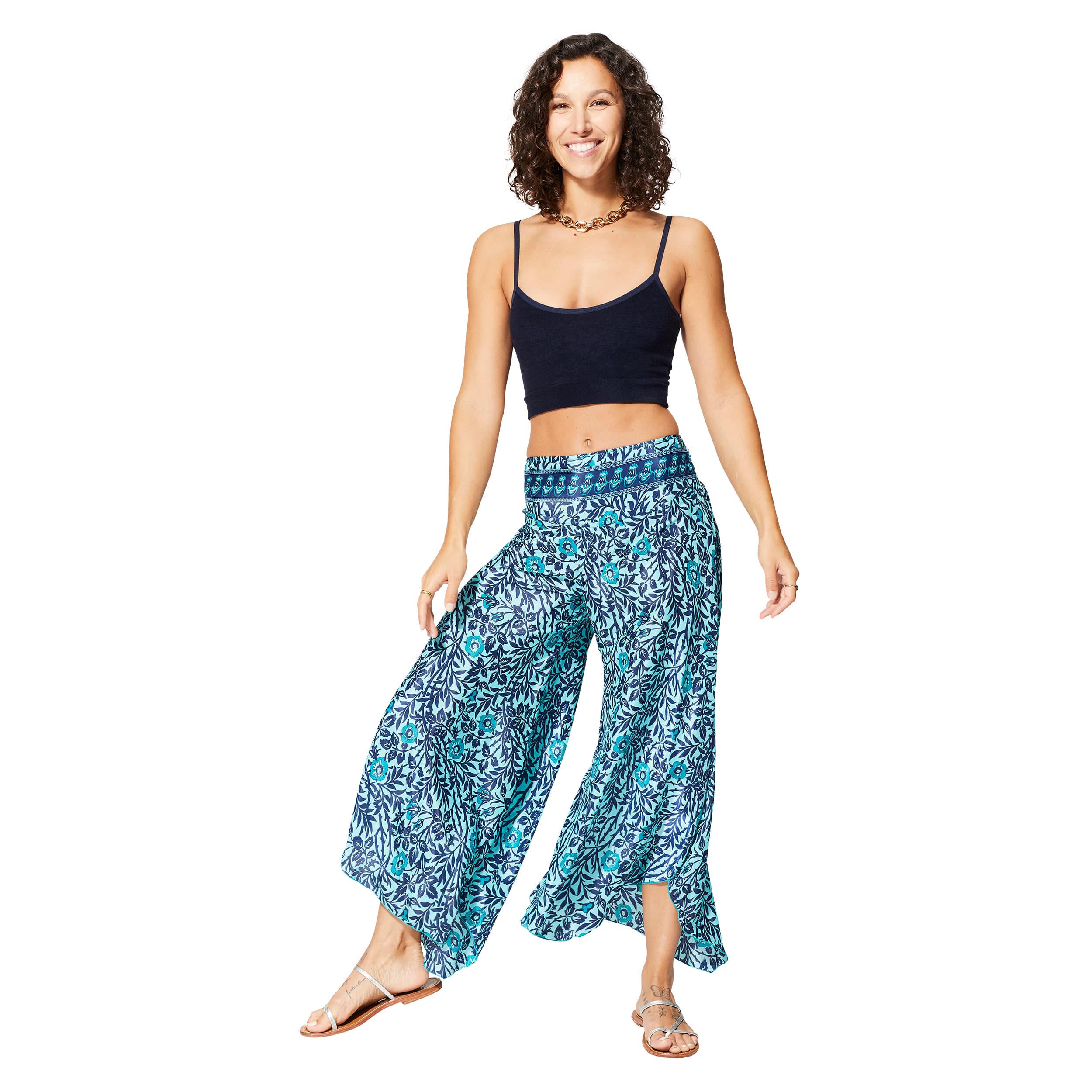 Pantalon été asymétrique Diann - 100% polyester - Akoustik Online