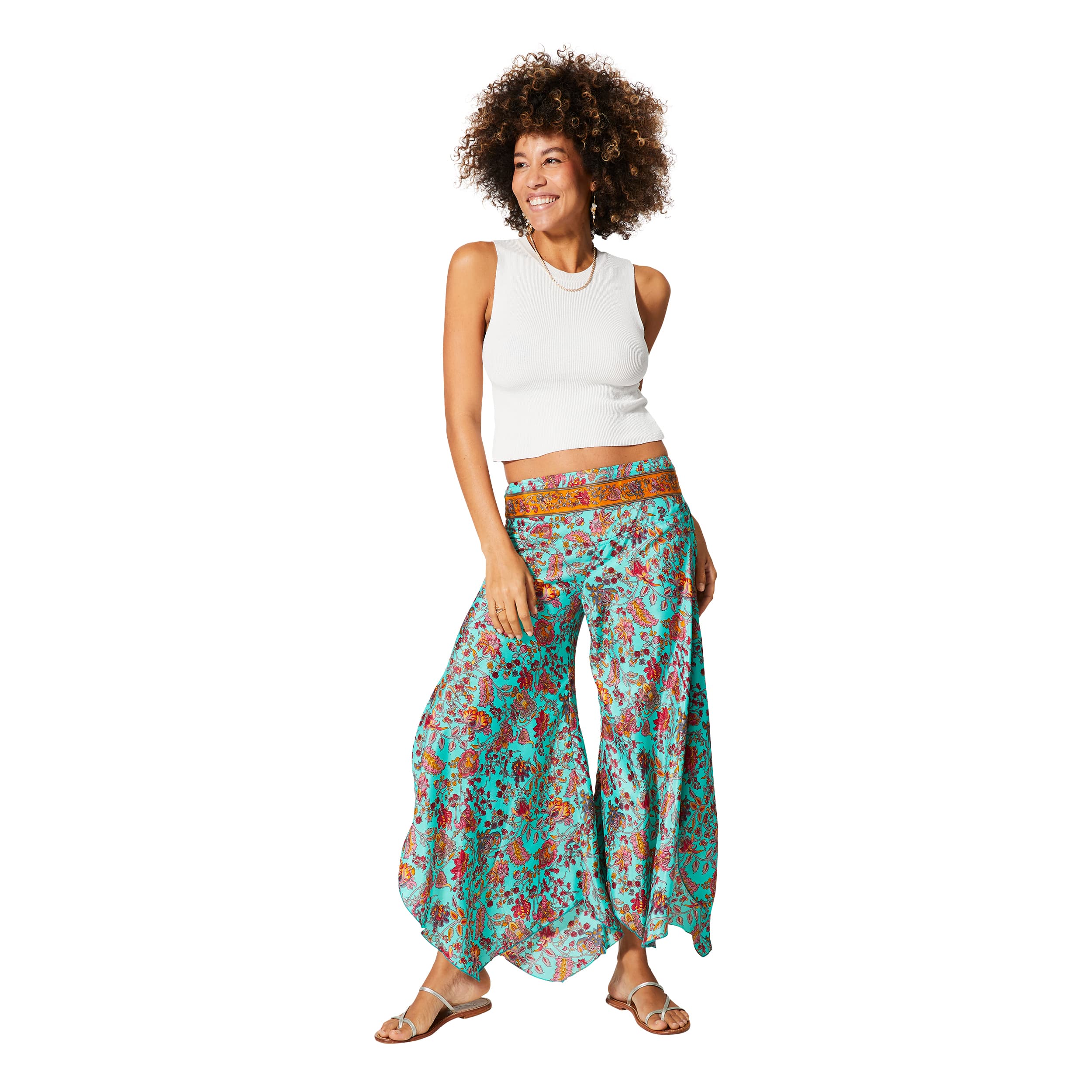 Pantalon été asymétrique Cornélio - 100% polyester - Akoustik Online
