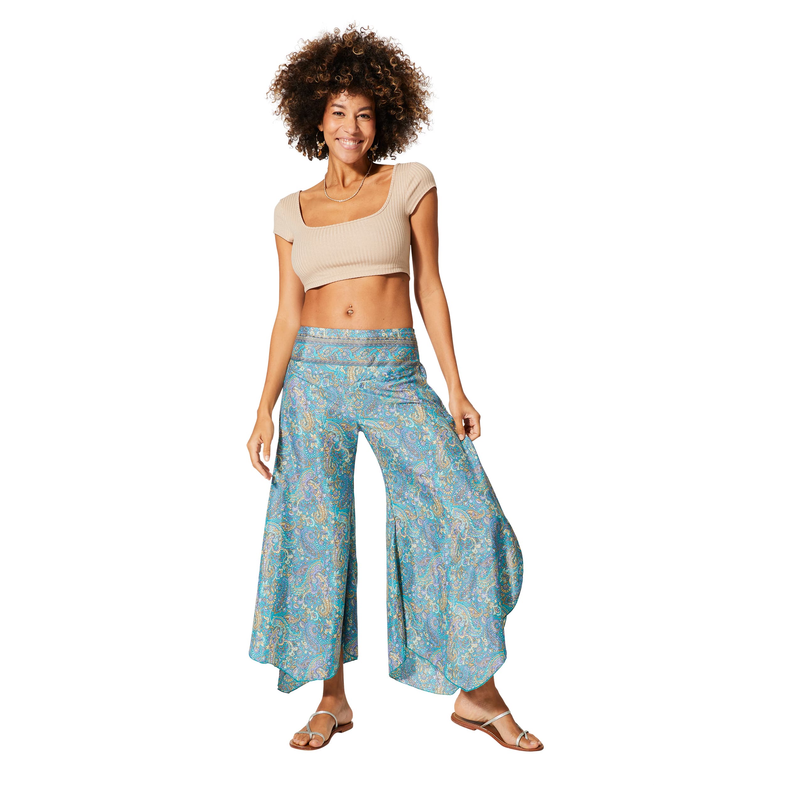 Pantalon été asymétrique Xanthia - 100% polyester - Akoustik Online