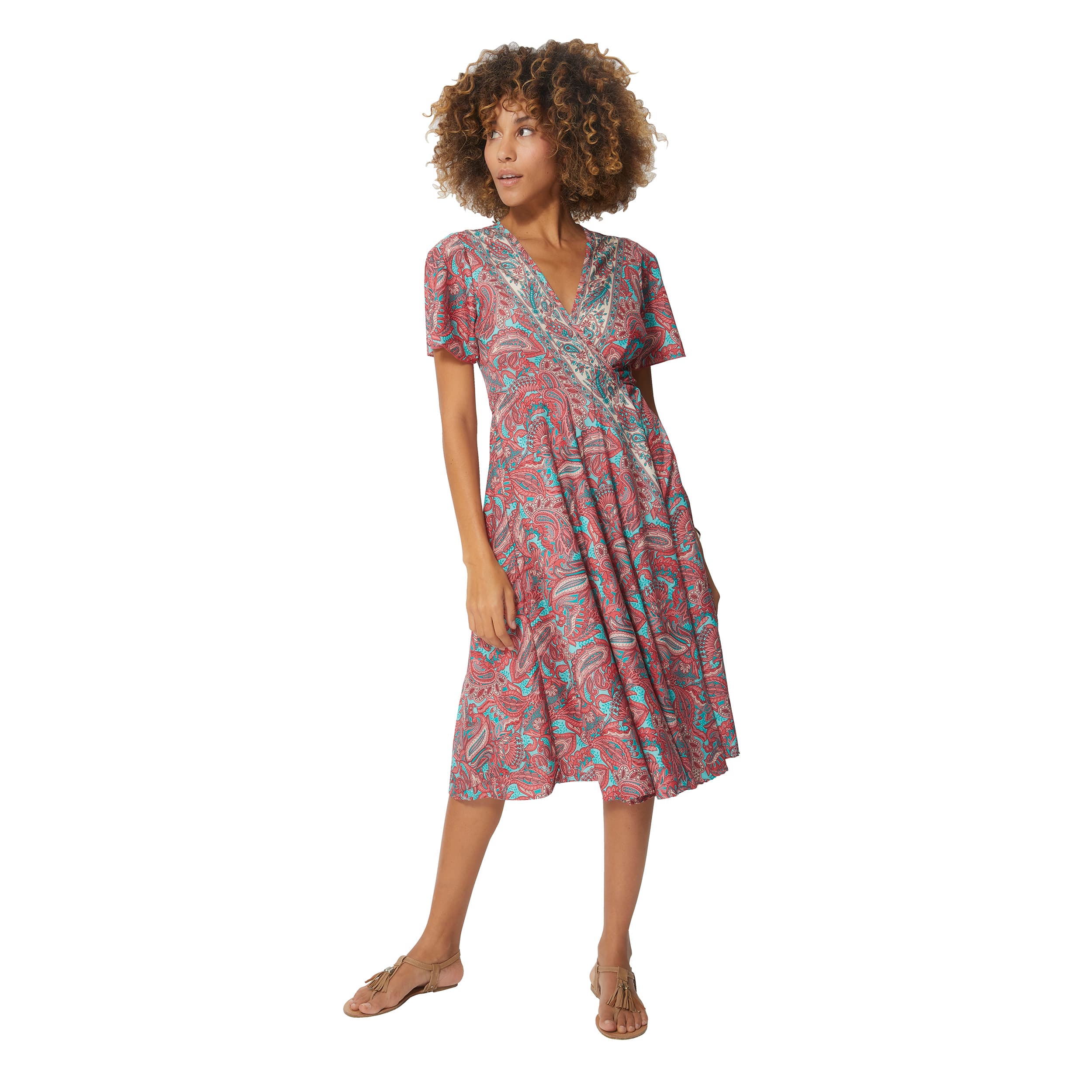 Robe été mi-longue manches courtes Alaya - Akoustik Online