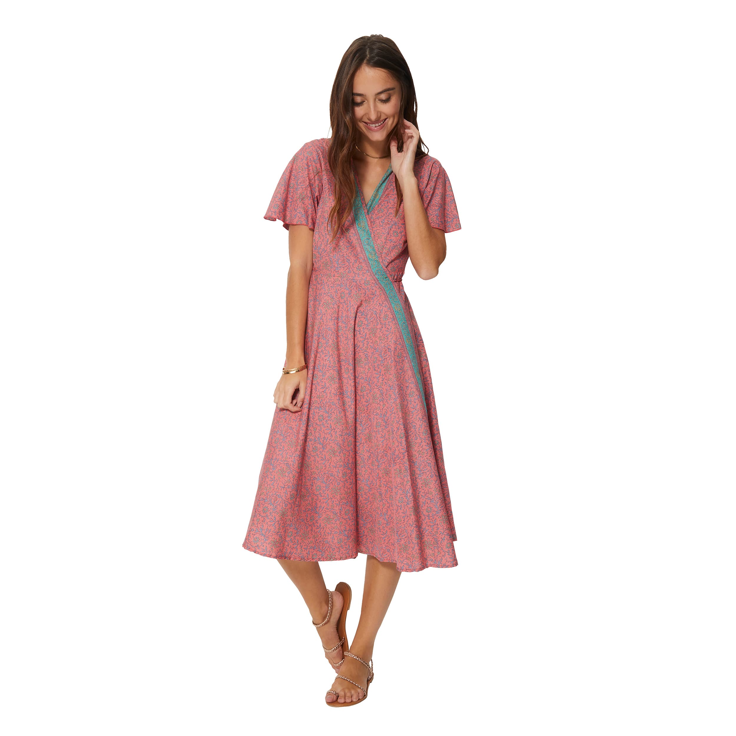 Robe été mi-longue manches courtes Amelie - Akoustik Online