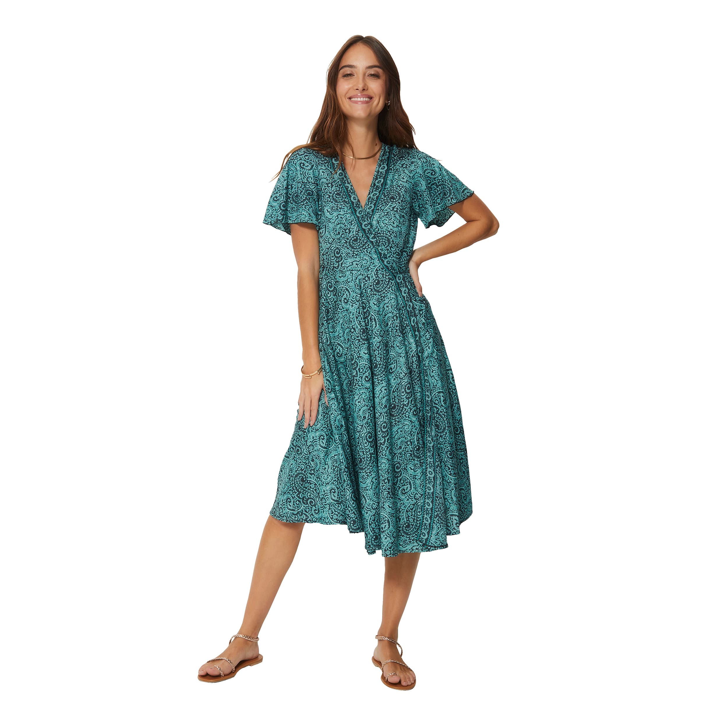 Robe été mi-longue manches courtes Malaya - Akoustik Online