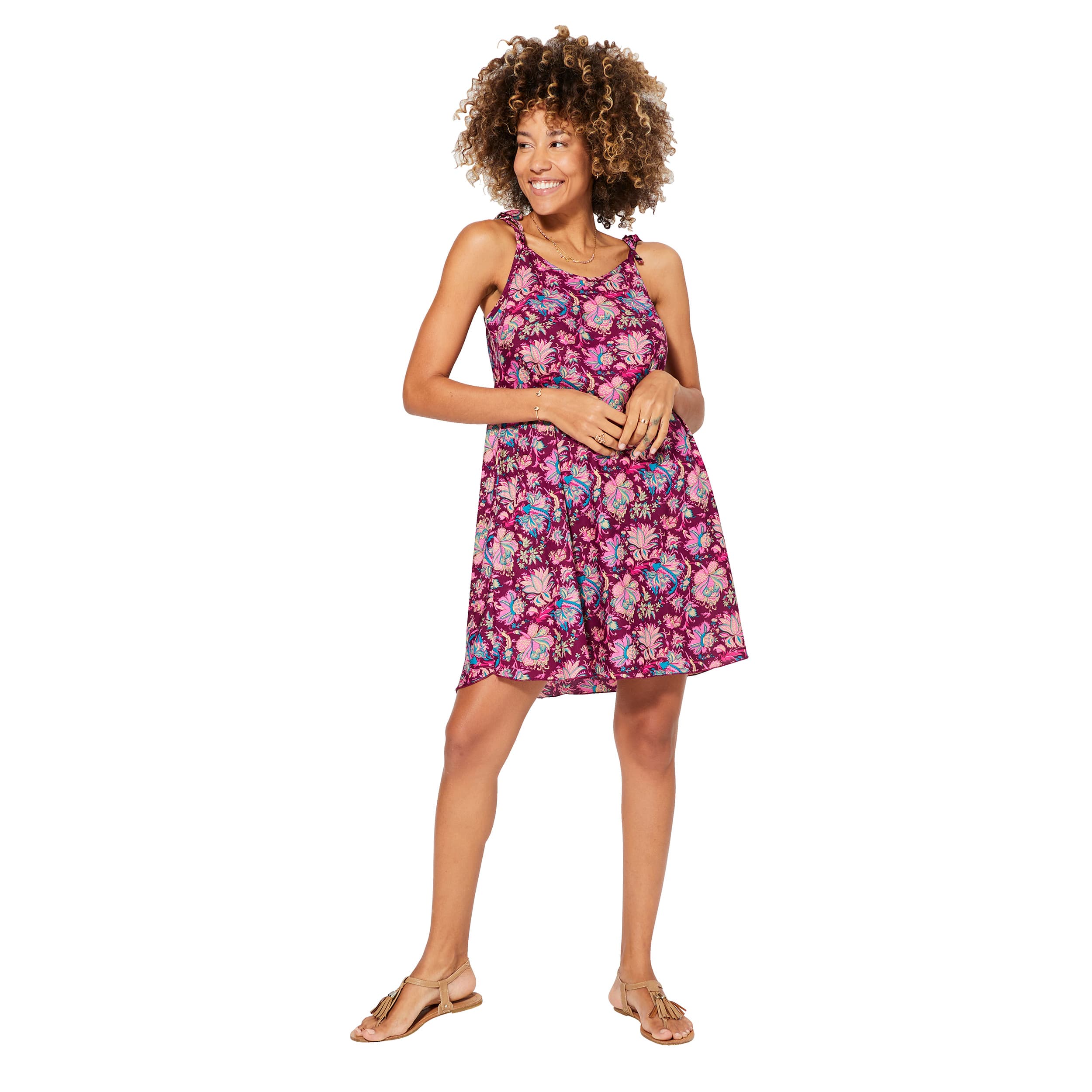 Robe été courte sans manches Óengus - 100% polyester - Akoustik Online