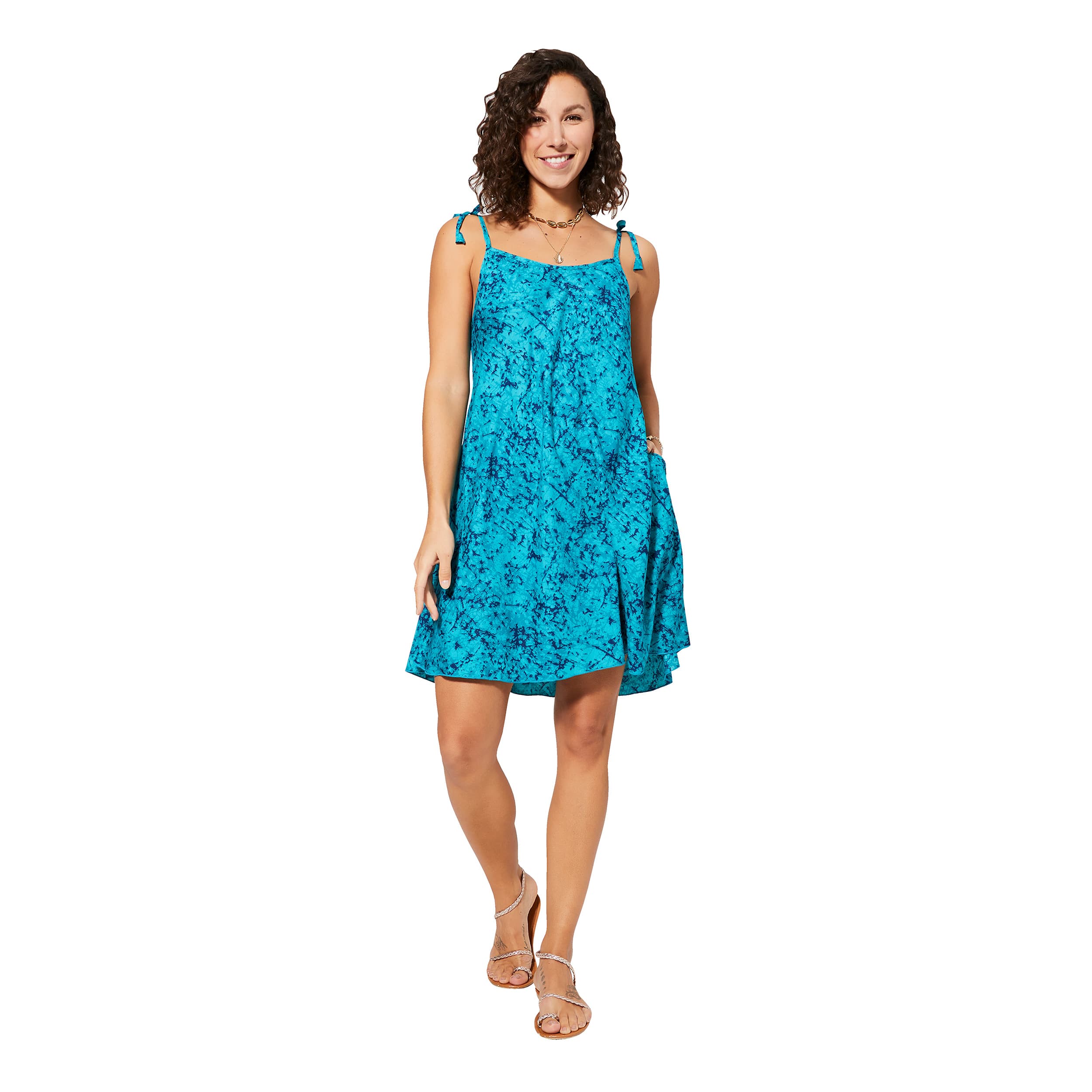 Robe été courte sans manches Lavender - Akoustik Online