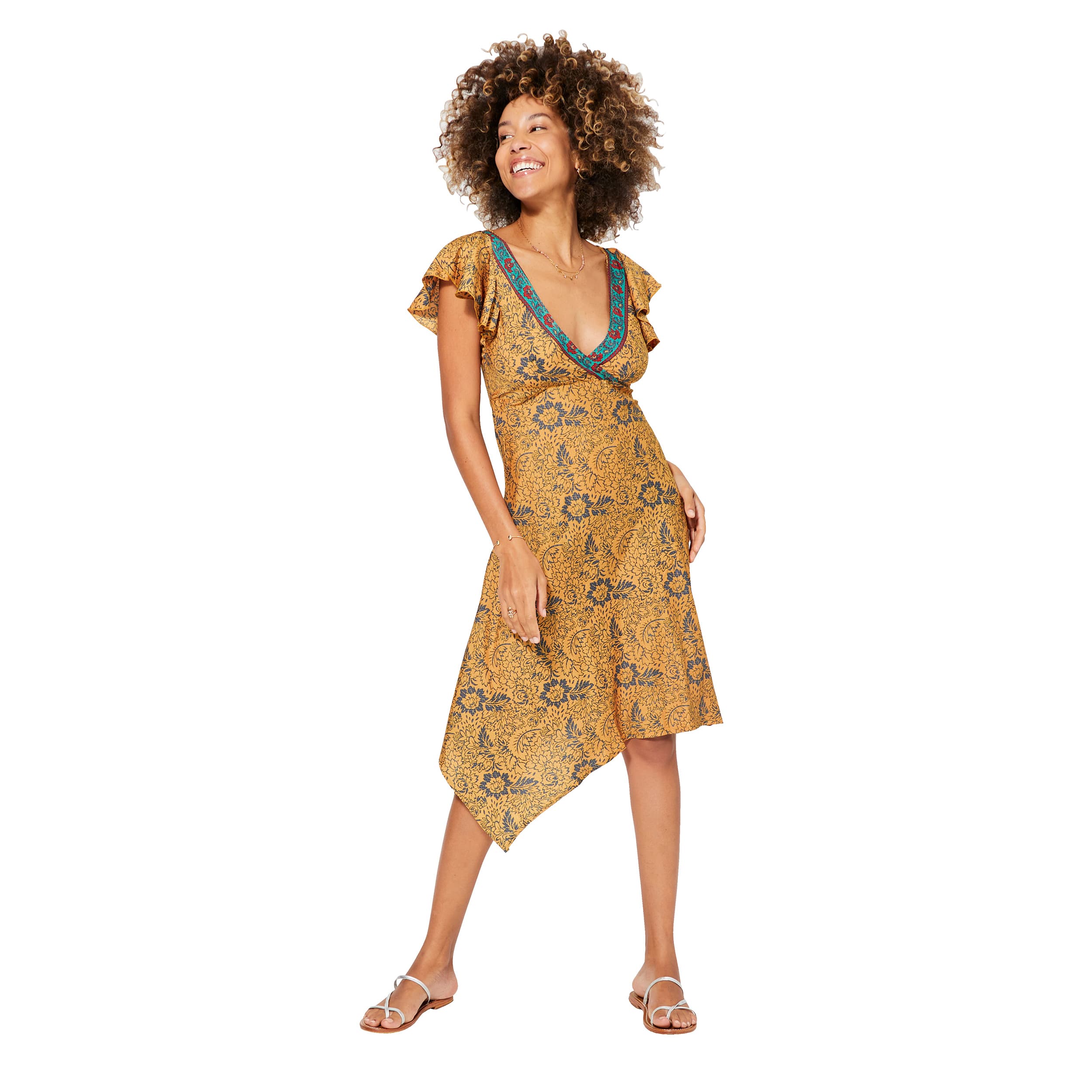 Robe été asymétrique manches courtes Hitomi - Akoustik Online
