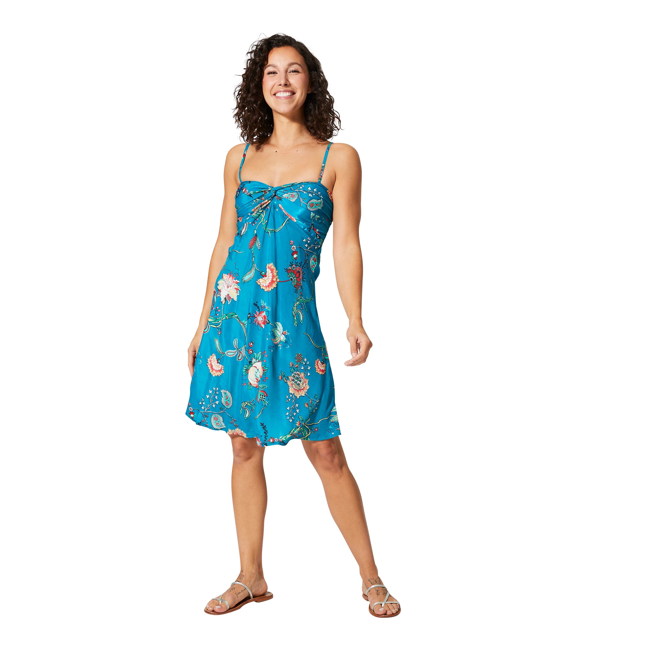 Robe été courte sans manches Shukri - 100% polyester - Akoustik Online
