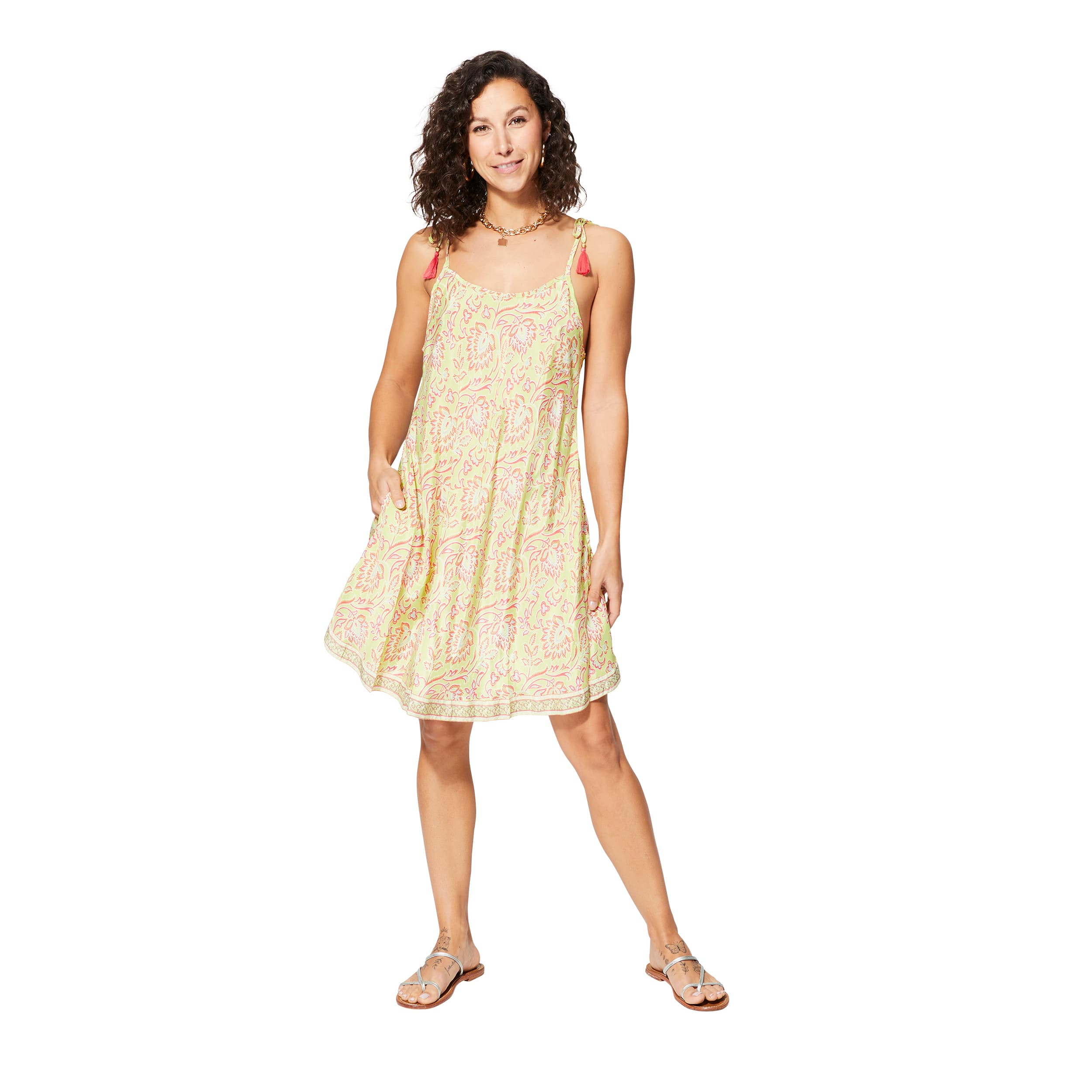 Robe été courte sans manches Waclaw - 100% polyester - Akoustik Online