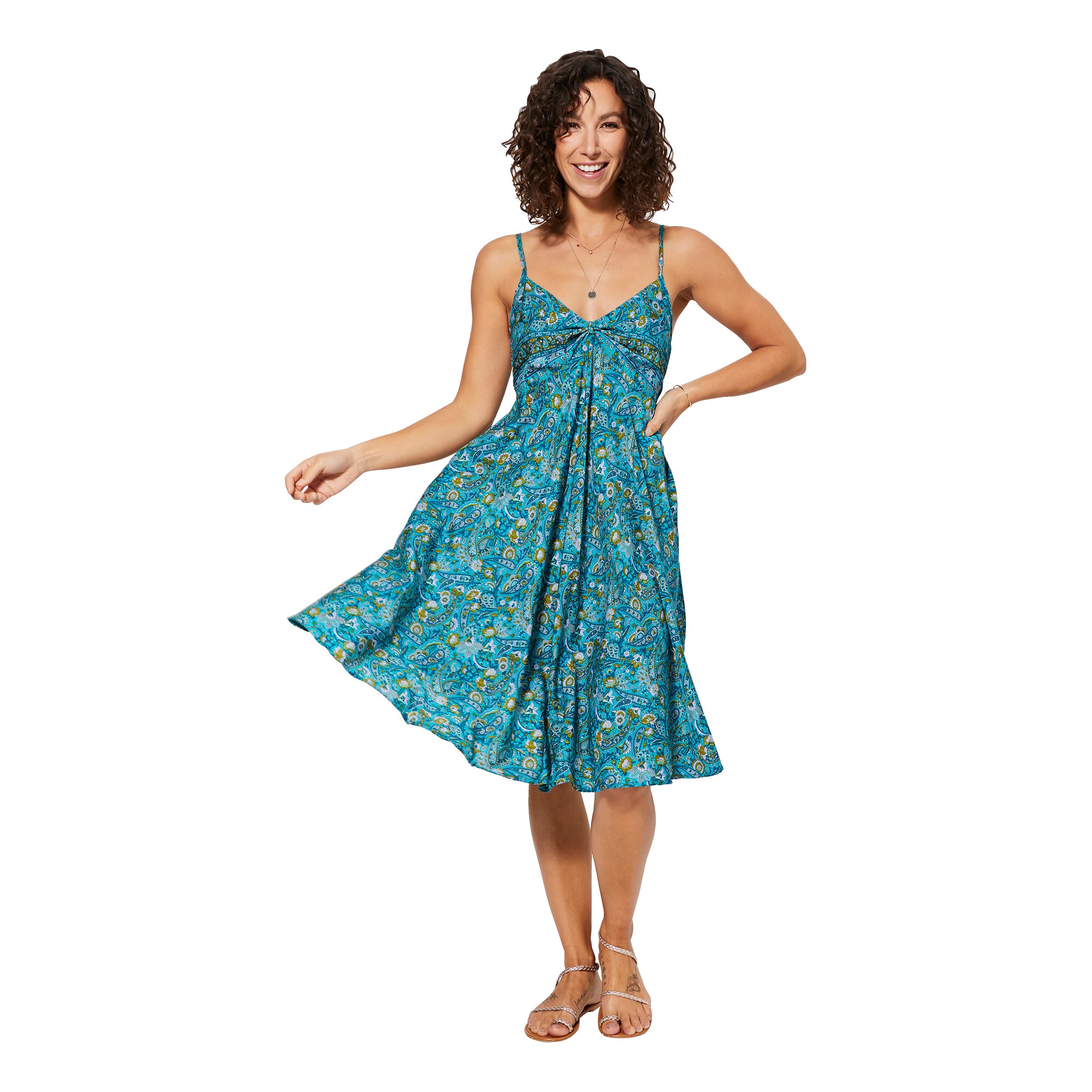 Robe été courte sans manches Nalani - 100% polyester - Akoustik Online