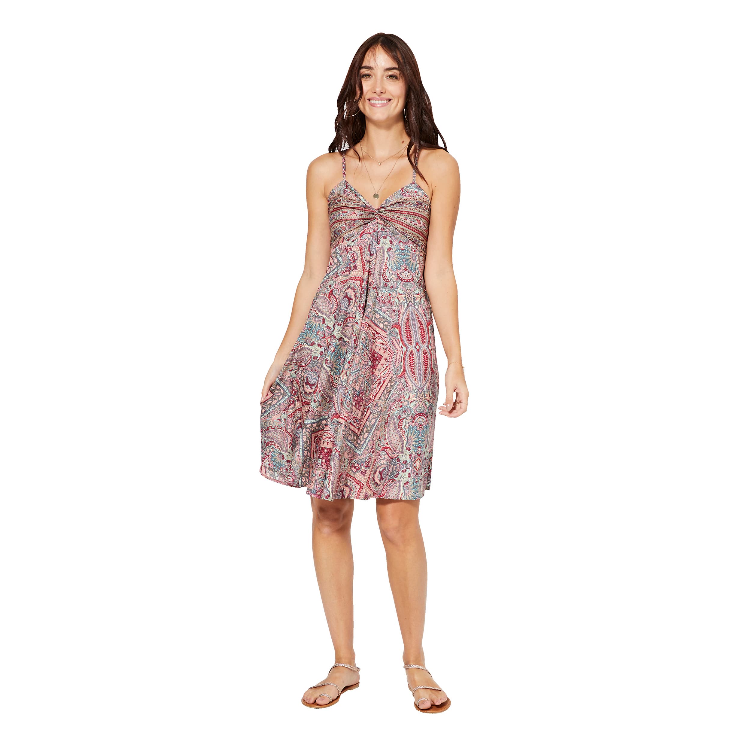 Robe été courte sans manches Hosni - 100% polyester - Akoustik Online