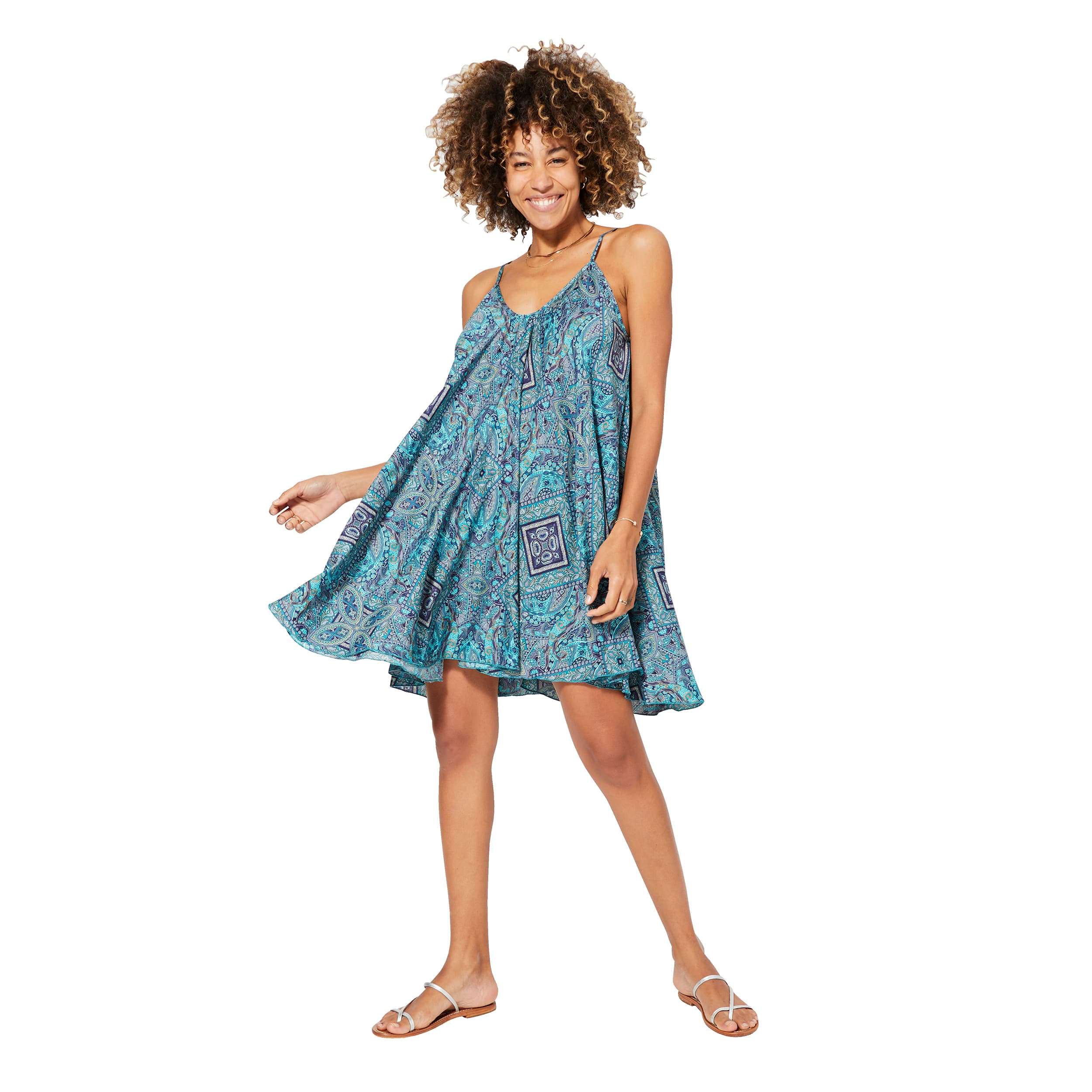 Robe été courte sans manches Joze - 100% polyester - Akoustik Online