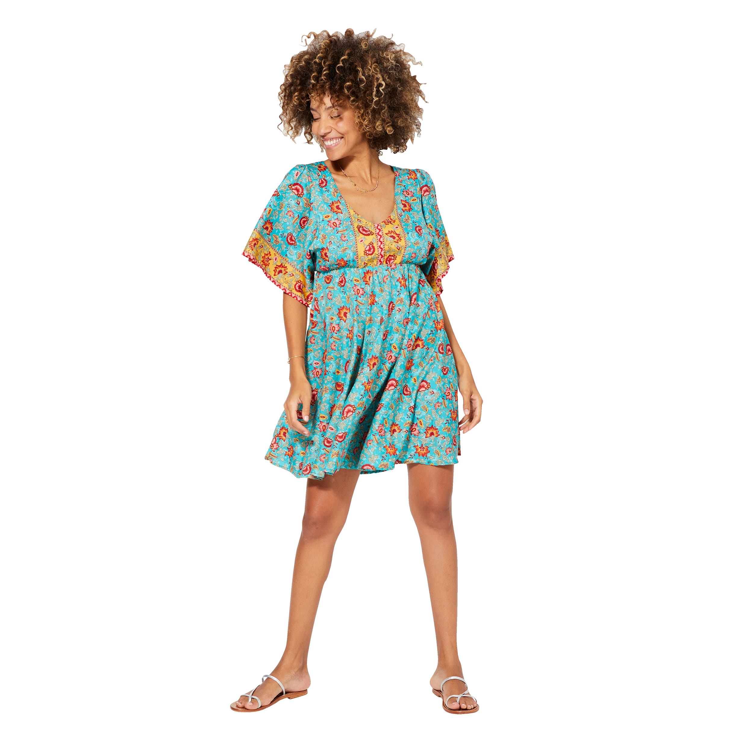 Robe été courte manches courtes Nuala - Akoustik Online