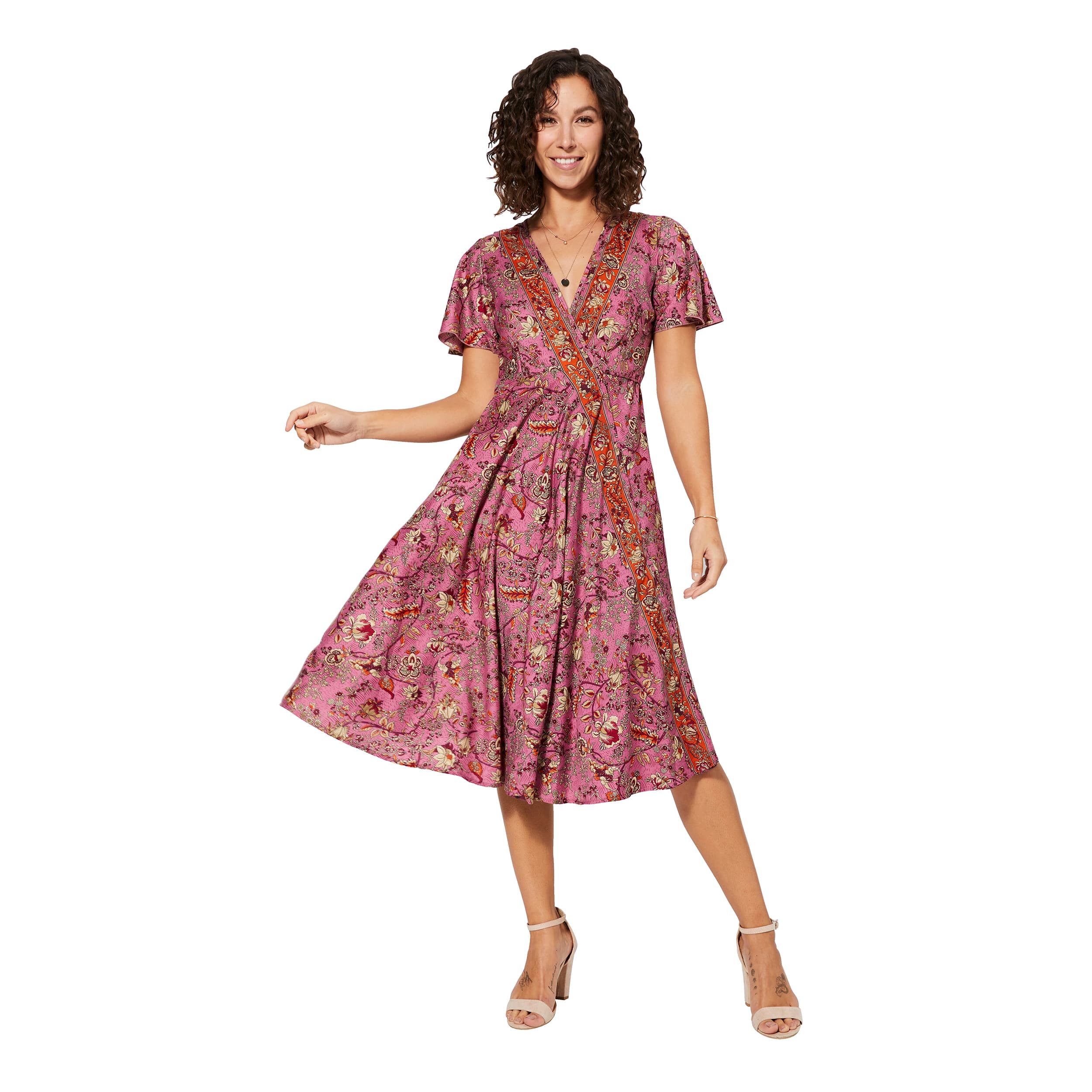 Robe été mi-longue manches courtes Phillipa - Akoustik Online