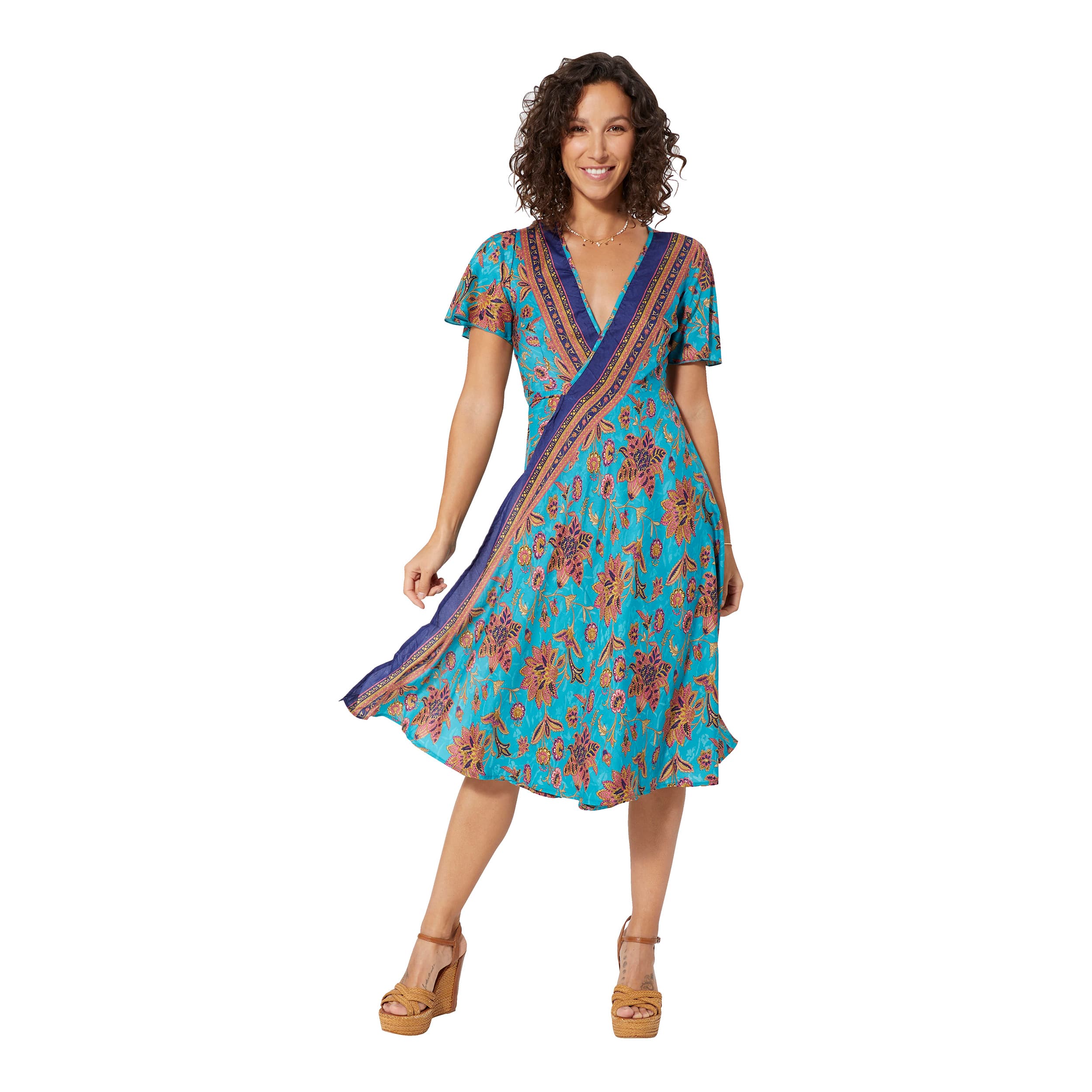 Robe été mi-longue manches courtes Bernardine - Akoustik Online