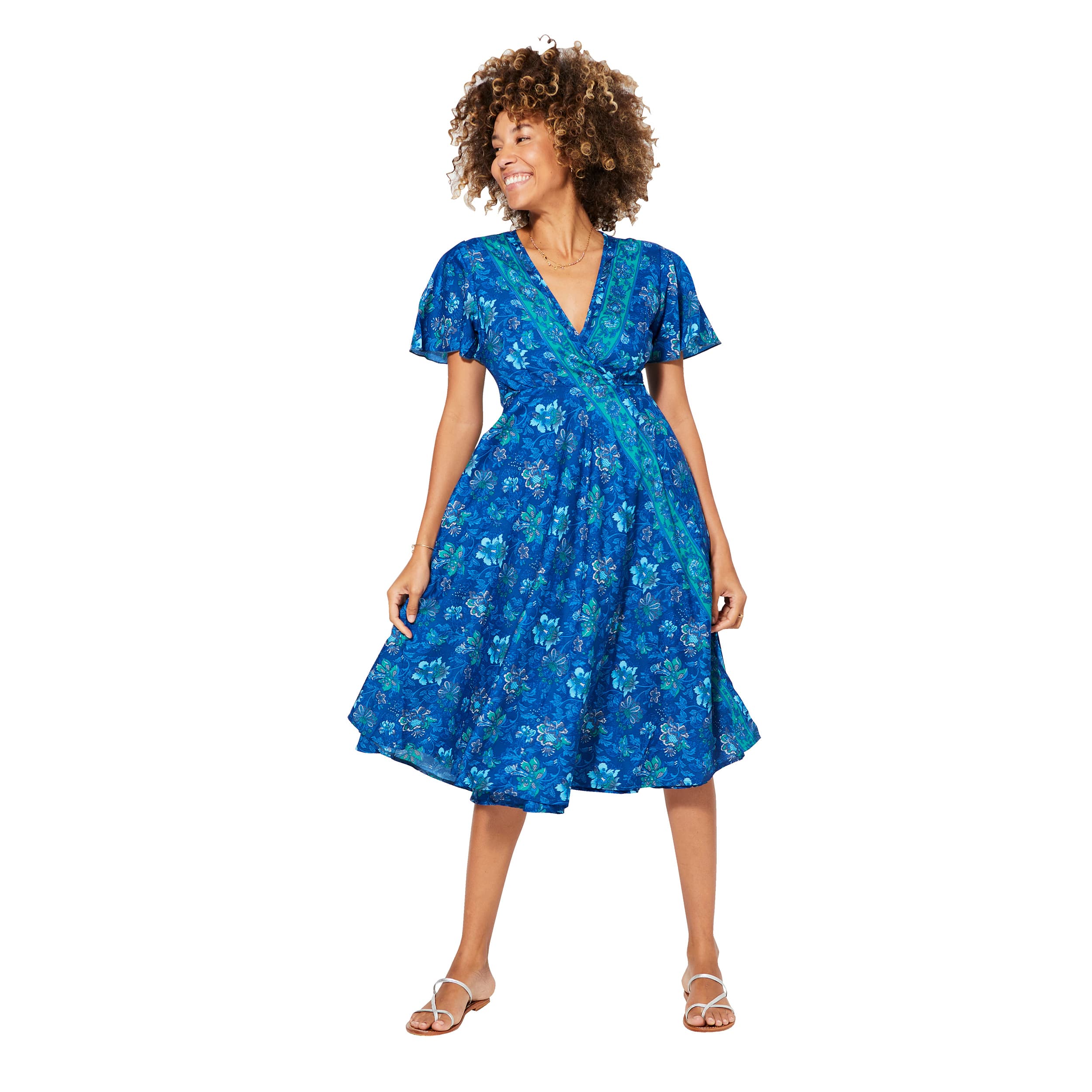 Robe été mi-longue manches courtes Perrine - Akoustik Online