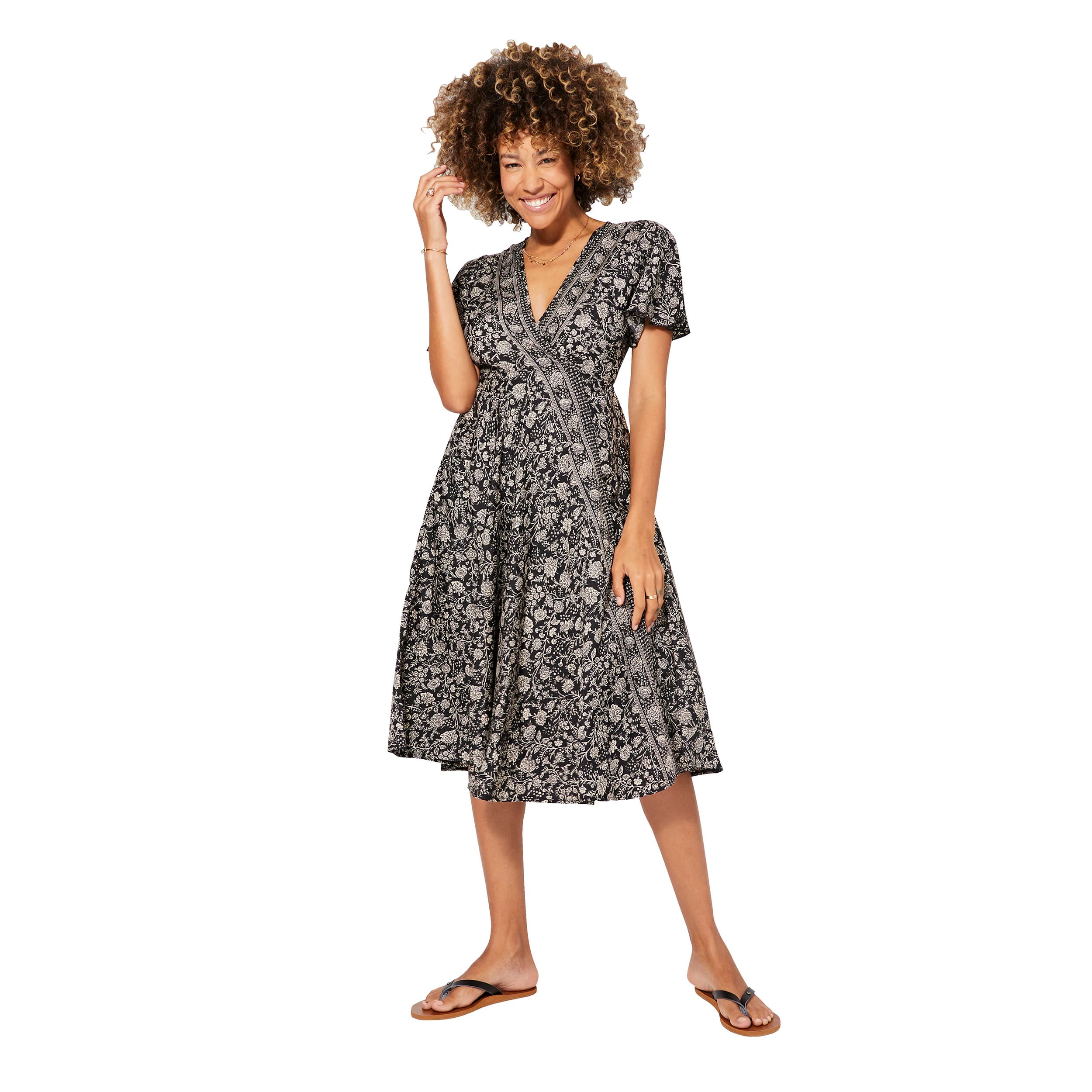Robe été mi-longue manches courtes Aditya - Akoustik Online