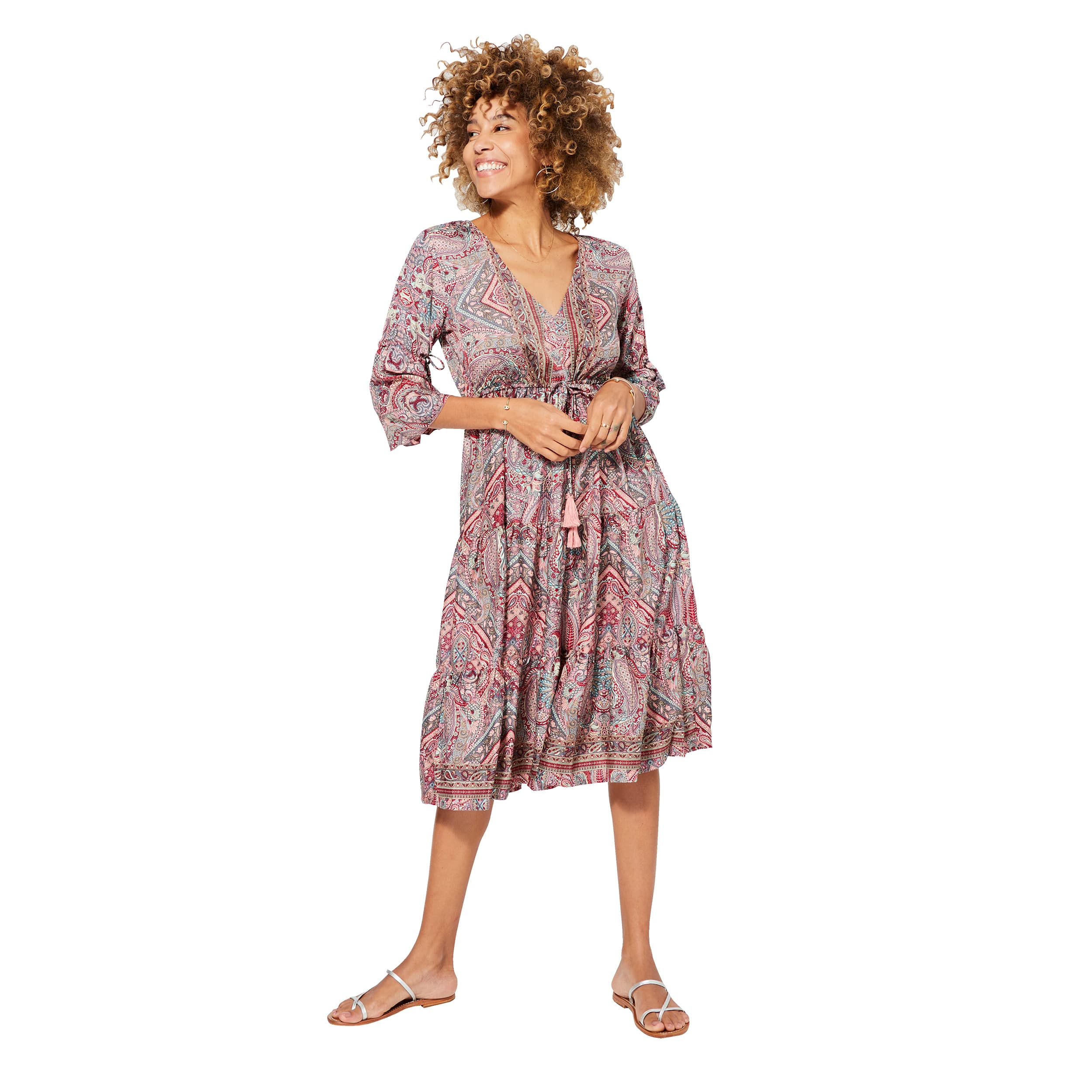 Robe été mi-longue manches 3/4 Bertoldo - Akoustik Online