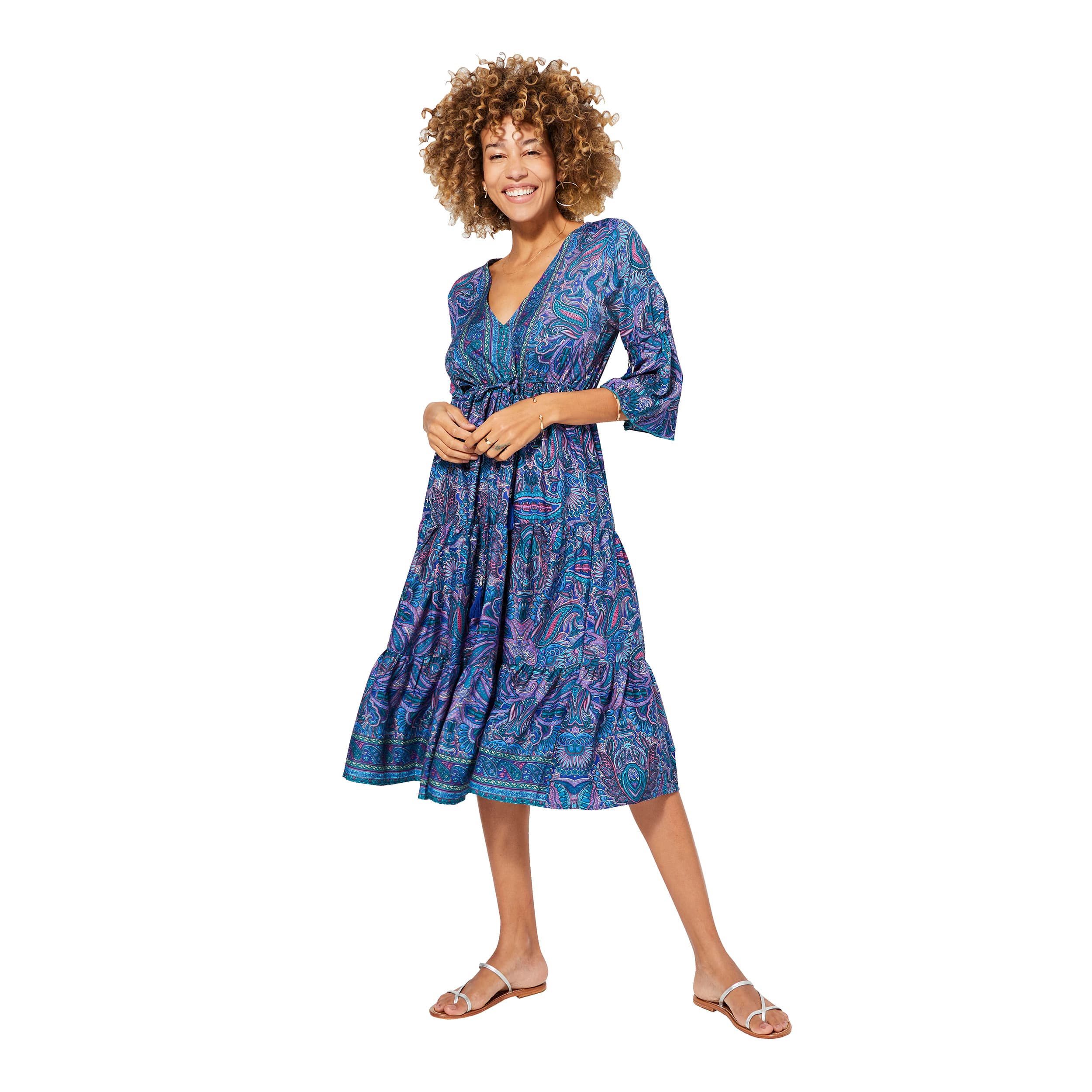 Robe été mi-longue manches 3/4 Boghos - Akoustik Online