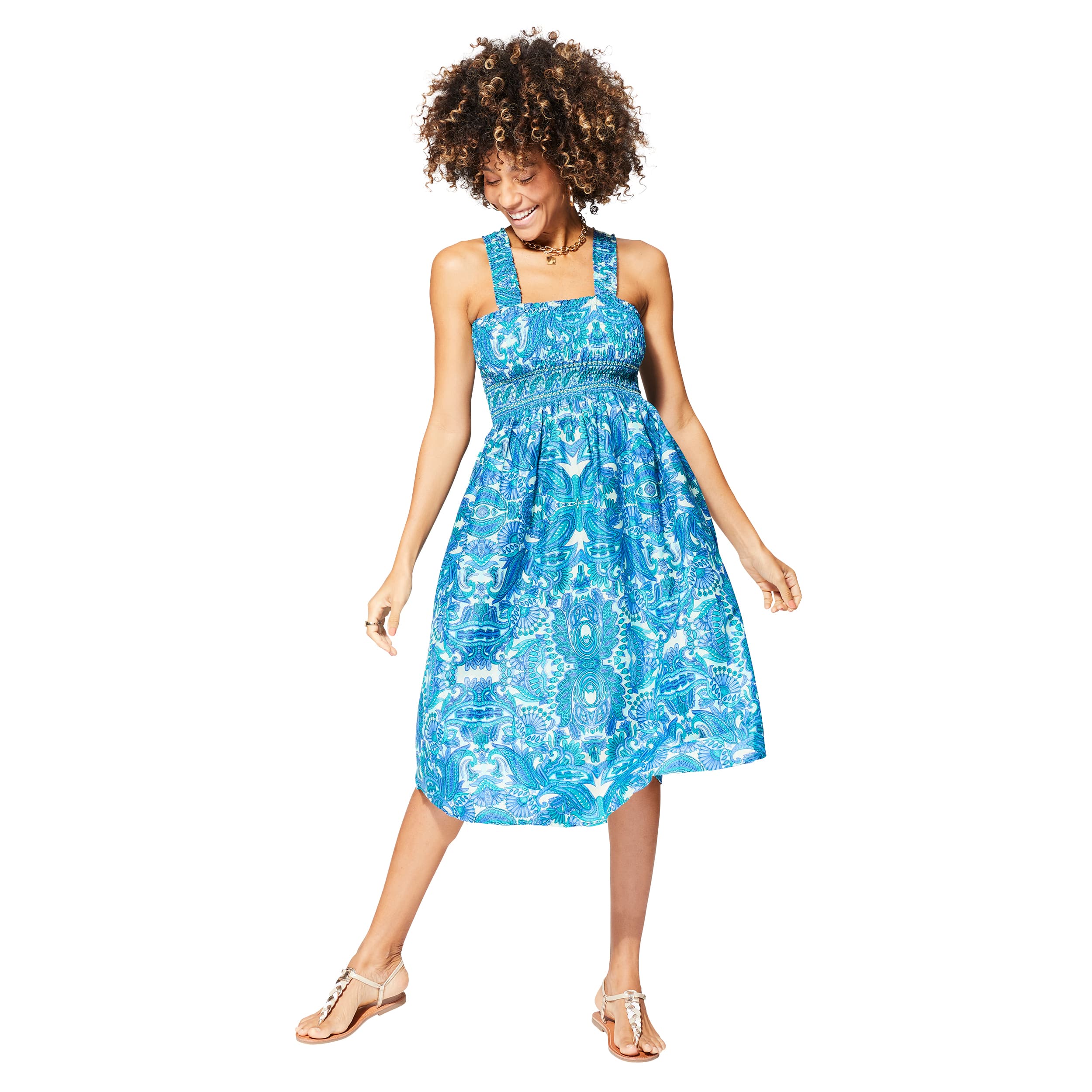 Robe été mi-longue sans manches Prudenzio - Akoustik Online