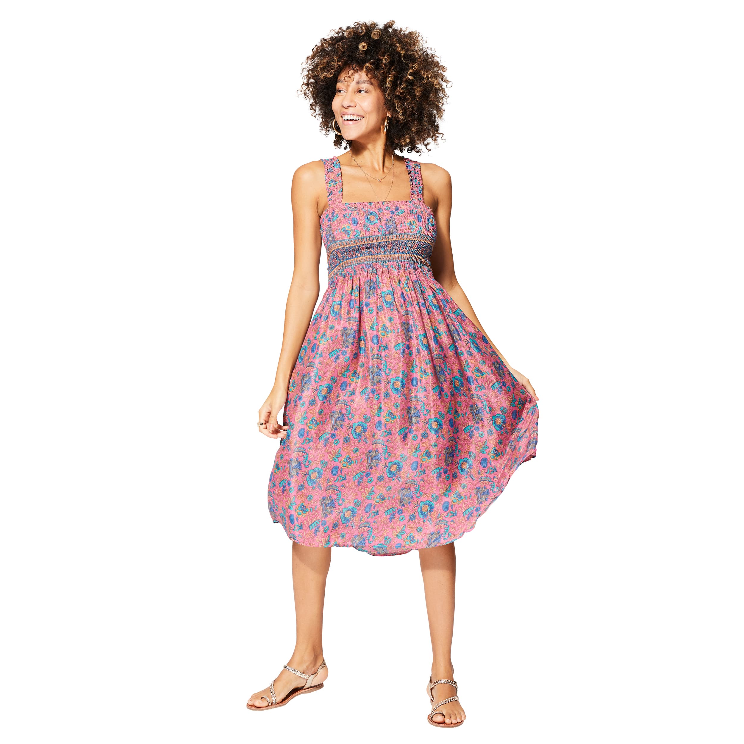 Robe été mi-longue sans manches Topi - Akoustik Online