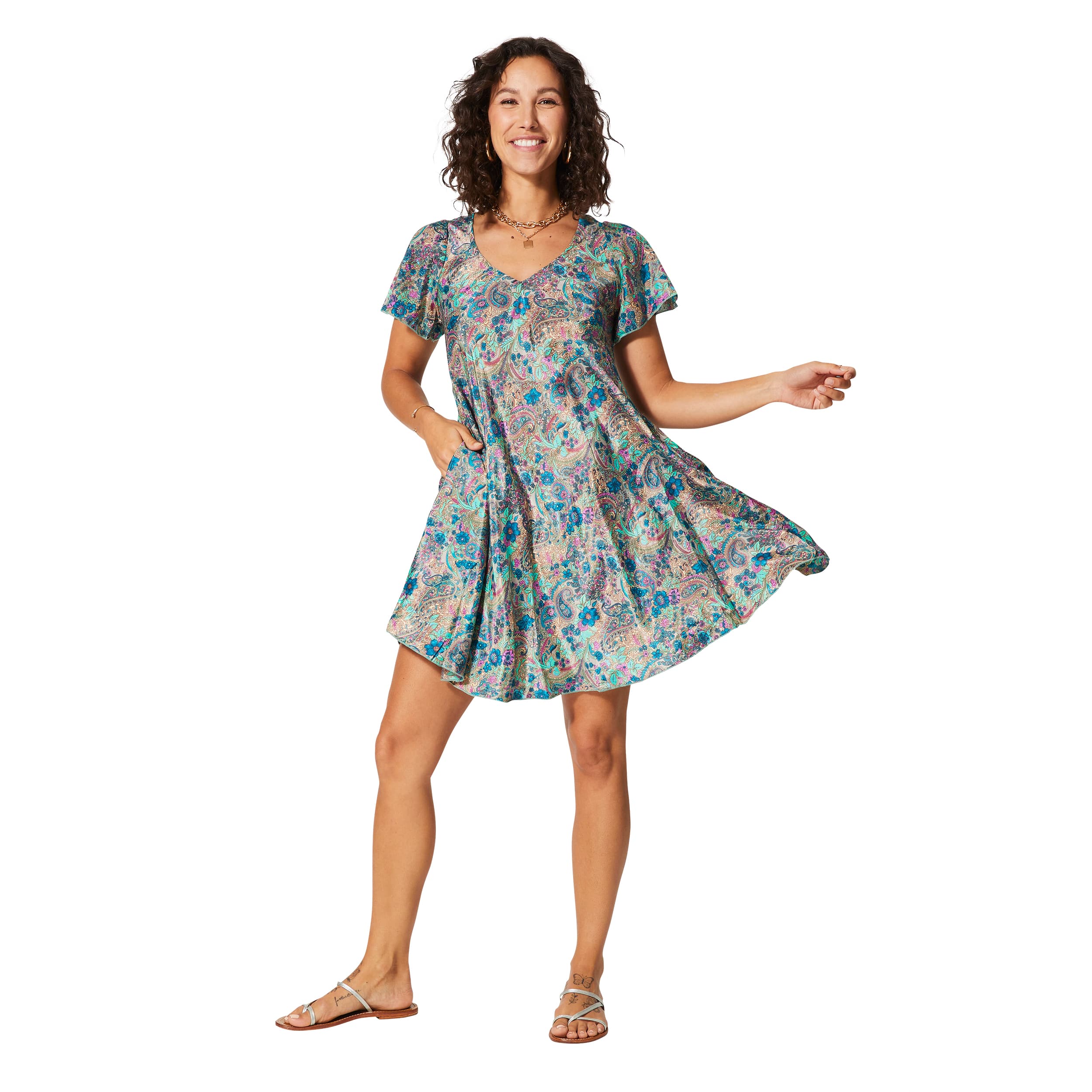 Robe été courte manches courtes Margherita - Akoustik Online