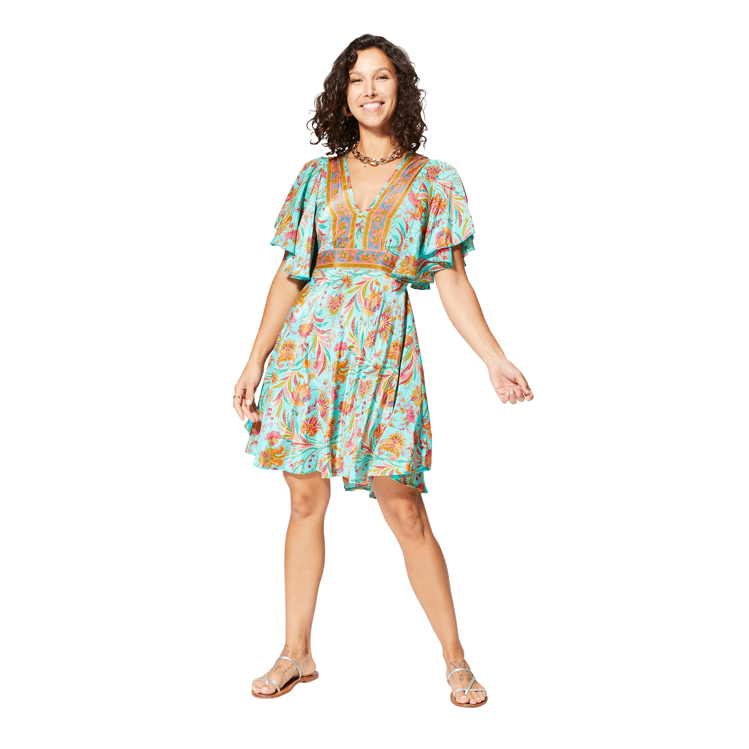 Robe été courte manches courtes Varya - Akoustik Online