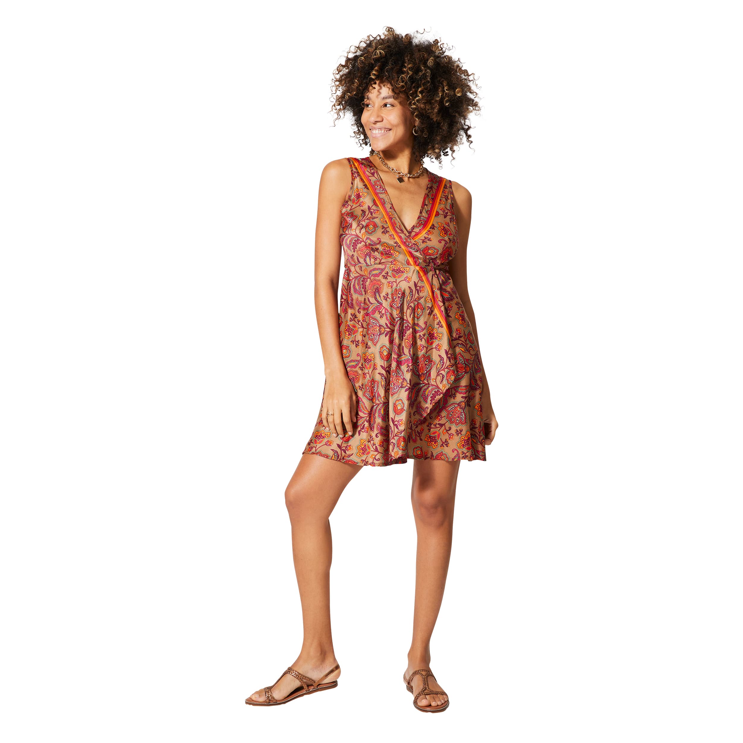Robe été courte sans manches Ty - 100% polyester - Akoustik Online