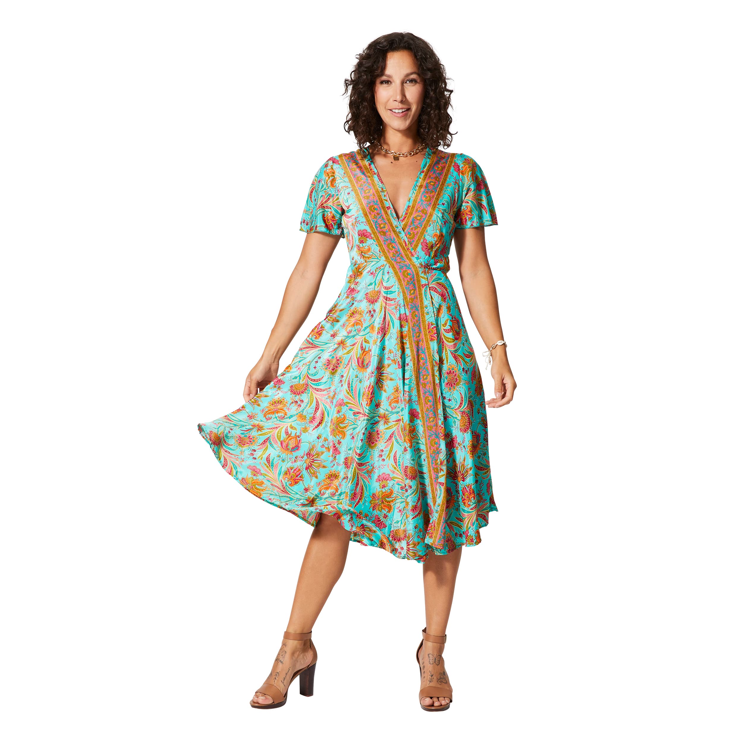 Robe été mi-longue manches courtes Hande - Akoustik Online