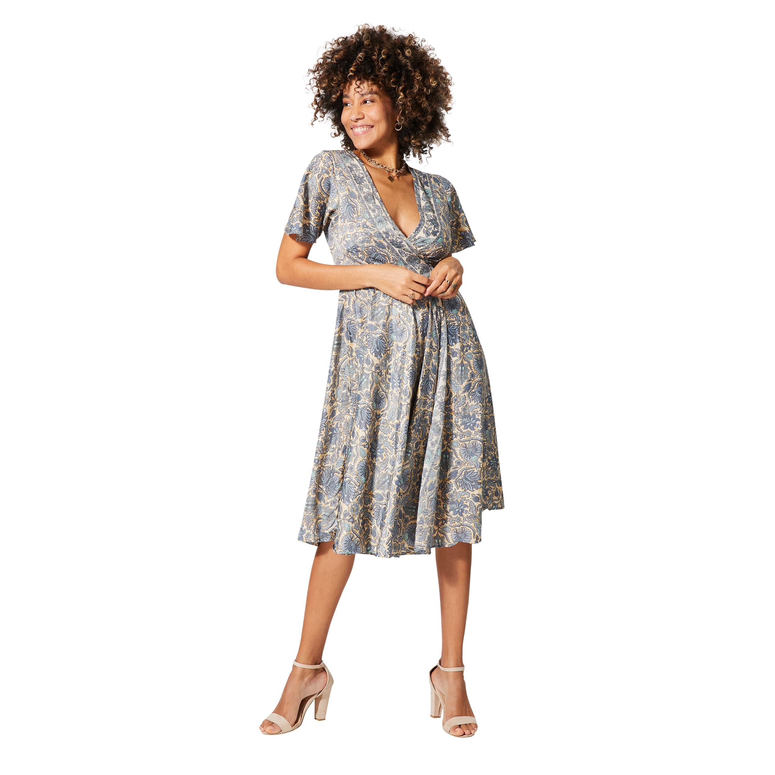 Robe été mi-longue manches courtes Seneca - Akoustik Online