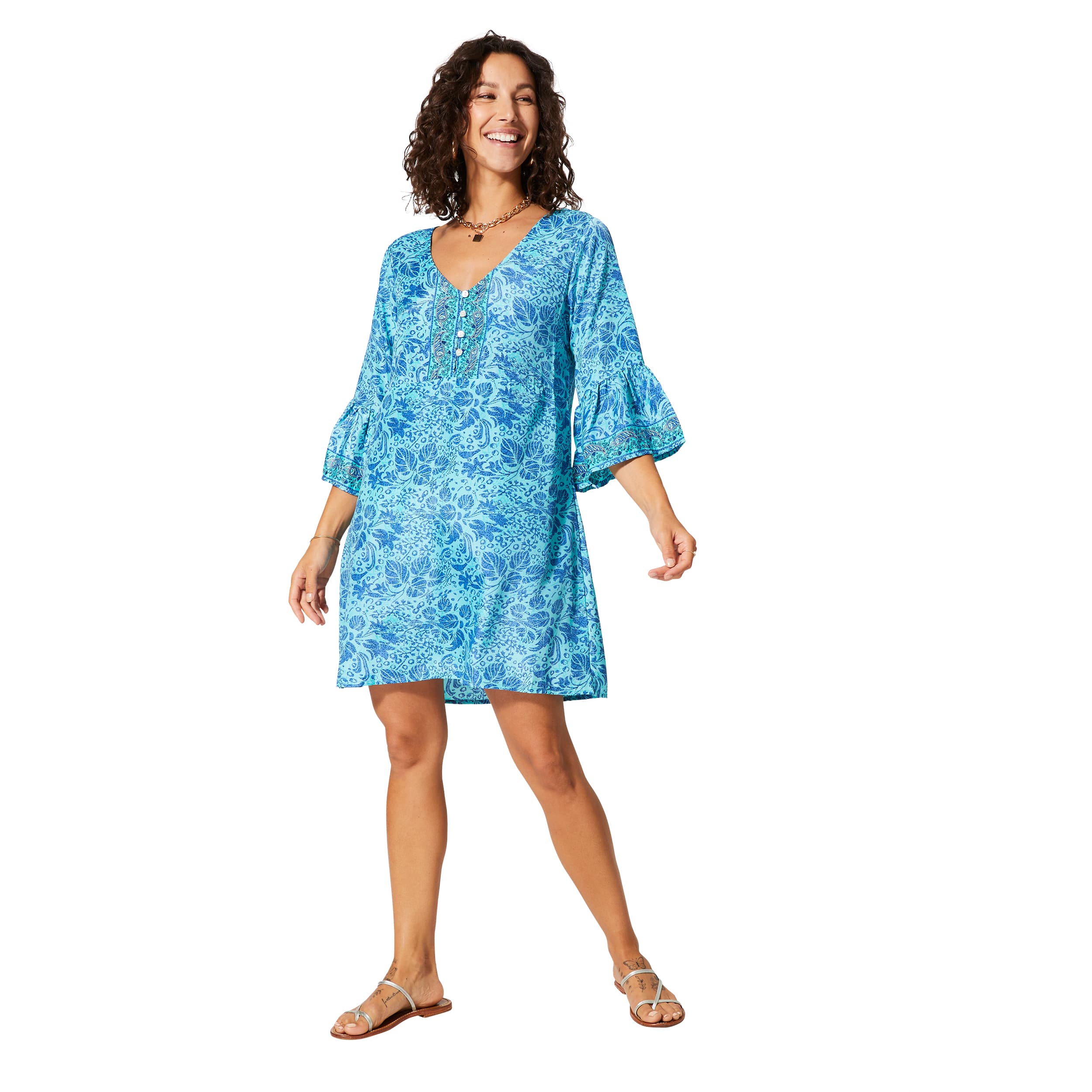 Robe été courte manches 3/4 Brooklyn - Akoustik Online