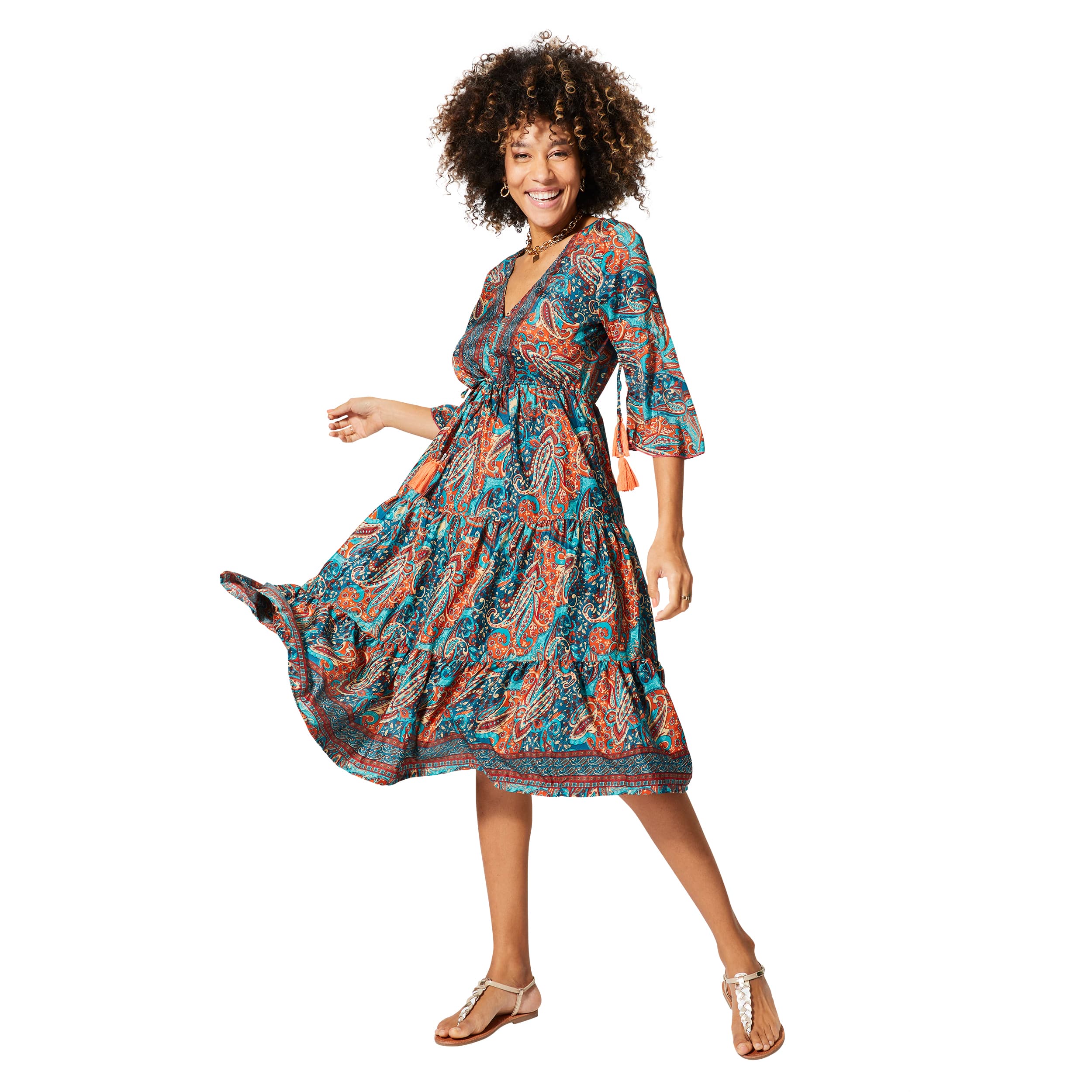 Robe été mi-longue manches 3/4 Mirza - Akoustik Online