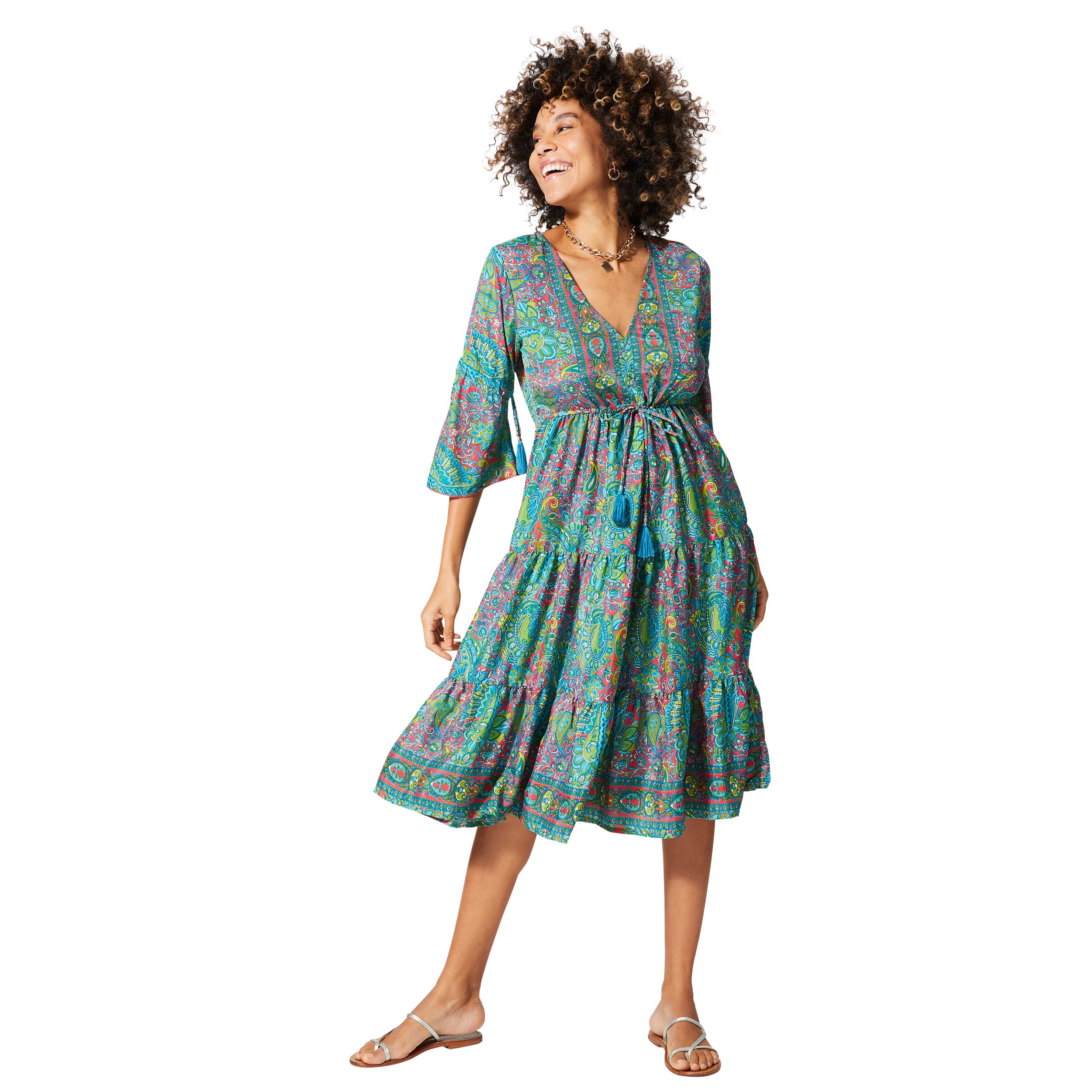 Robe été mi-longue manches 3/4 Galila - Akoustik Online