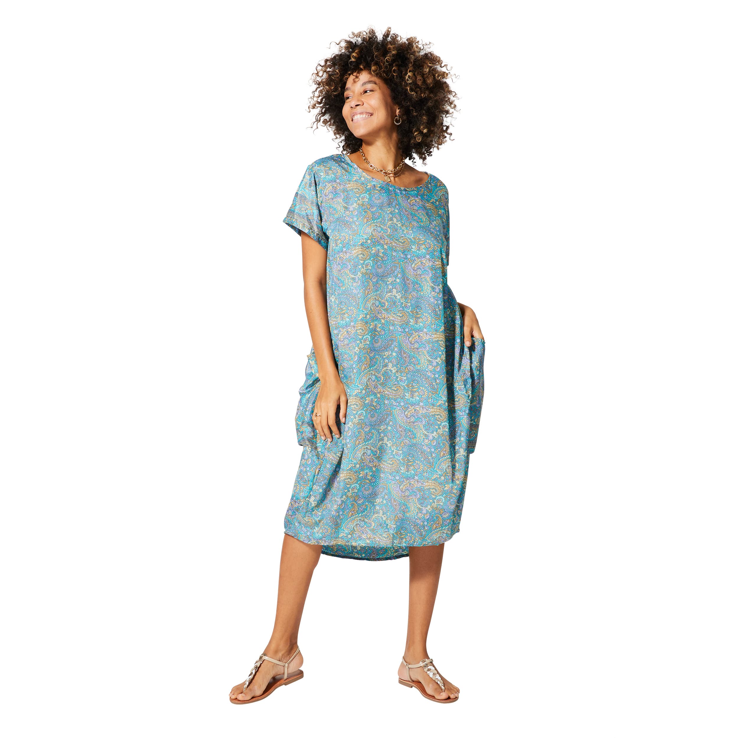 Robe été mi-longue manches courtes Adrasteia - Akoustik Online