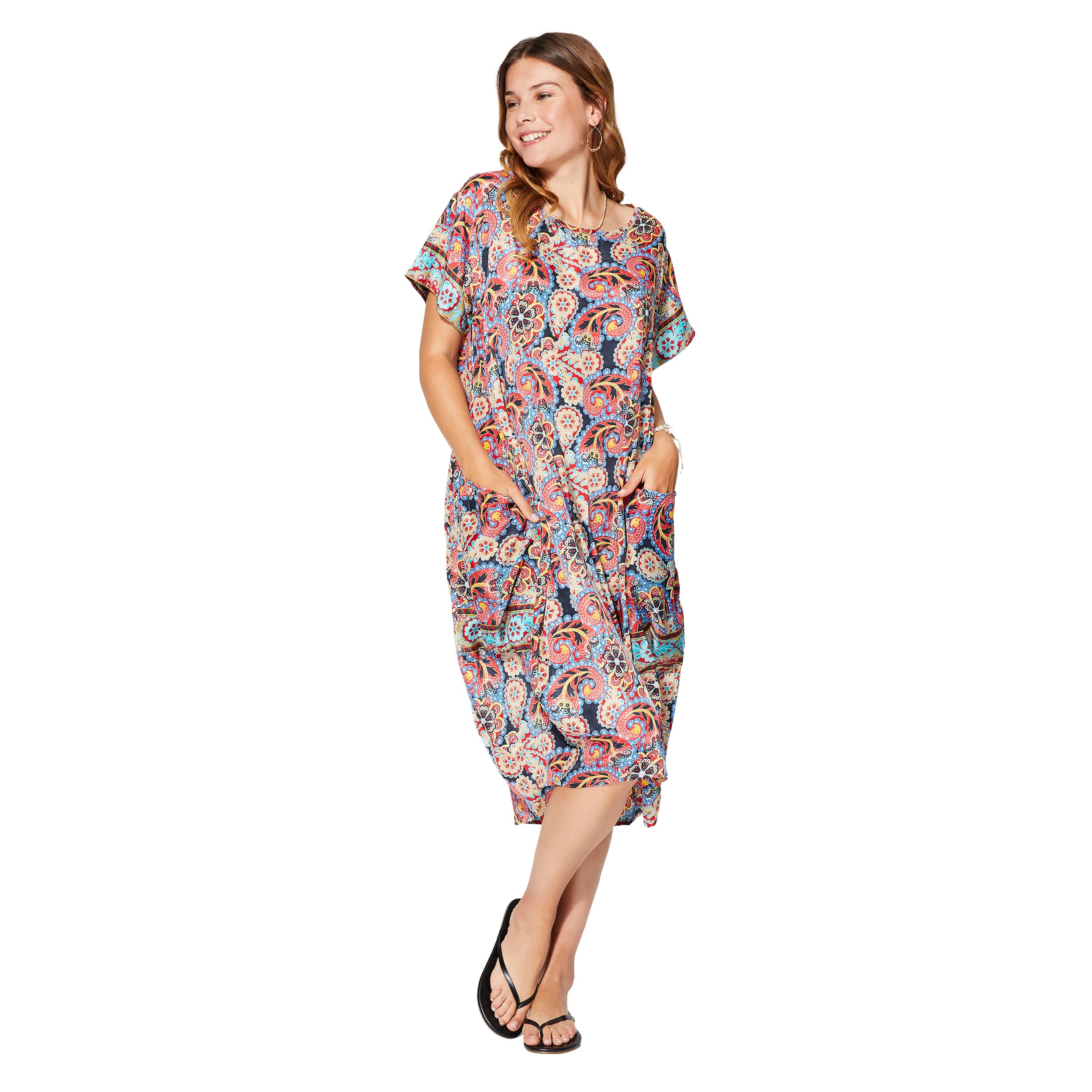 Robe été mi-longue manches courtes Trisha - Akoustik Online